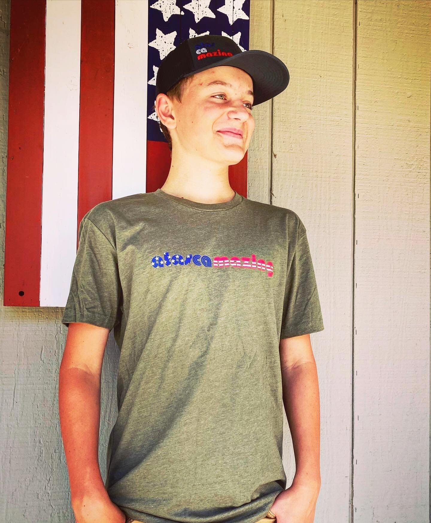 Nothing says local like some of the new &lsquo;Murica line at Atascamazing.com. Limited quantities so order soon. Mullets not sold; they must be earned. Shout out to Blane, our AHS student partner, who designed these. Swipe for more #atascamazing mod