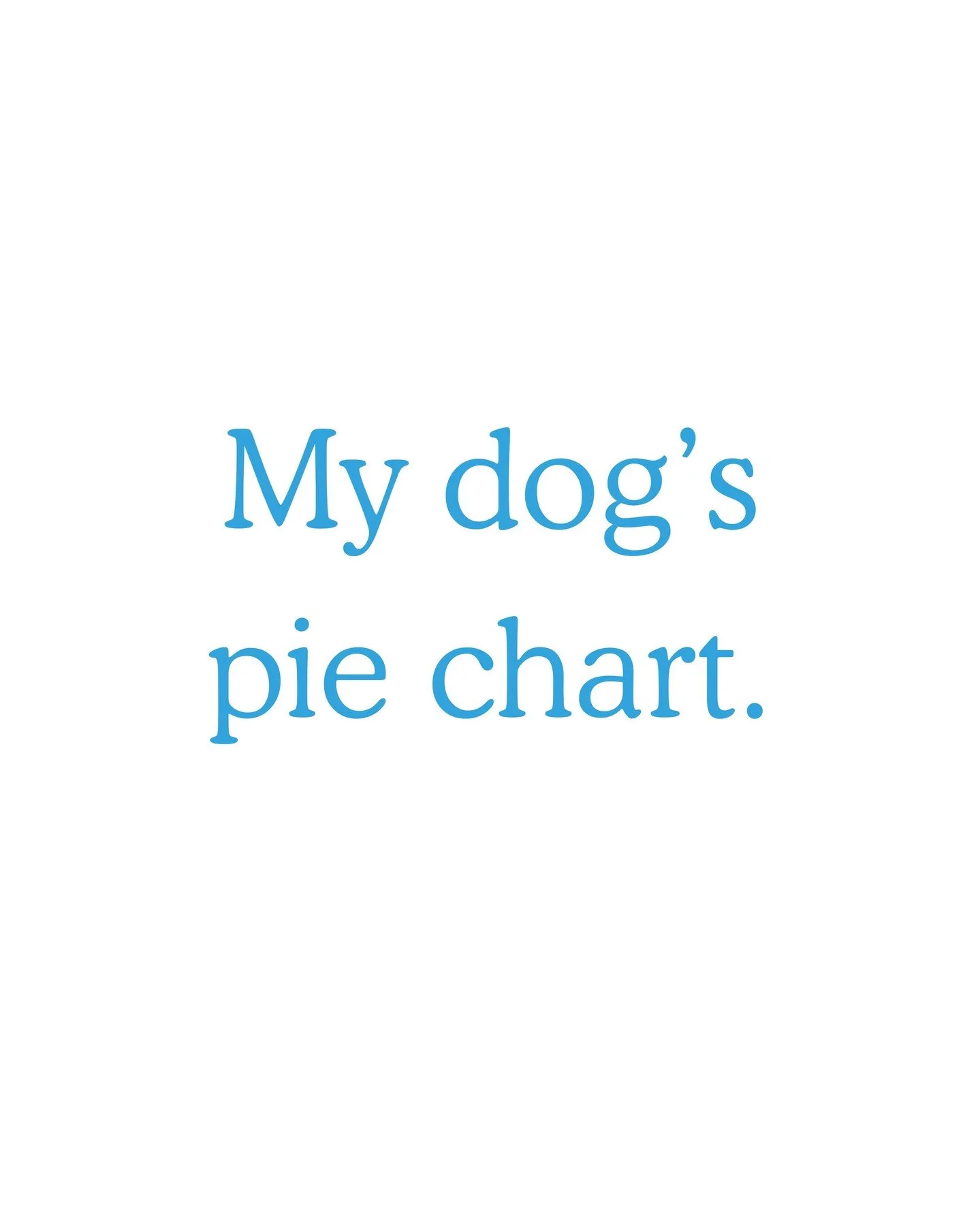 Dog priorities in a chart because it&rsquo;s 3.14 🥧 What's your dog&rsquo;s biggest slice? 
#pieday