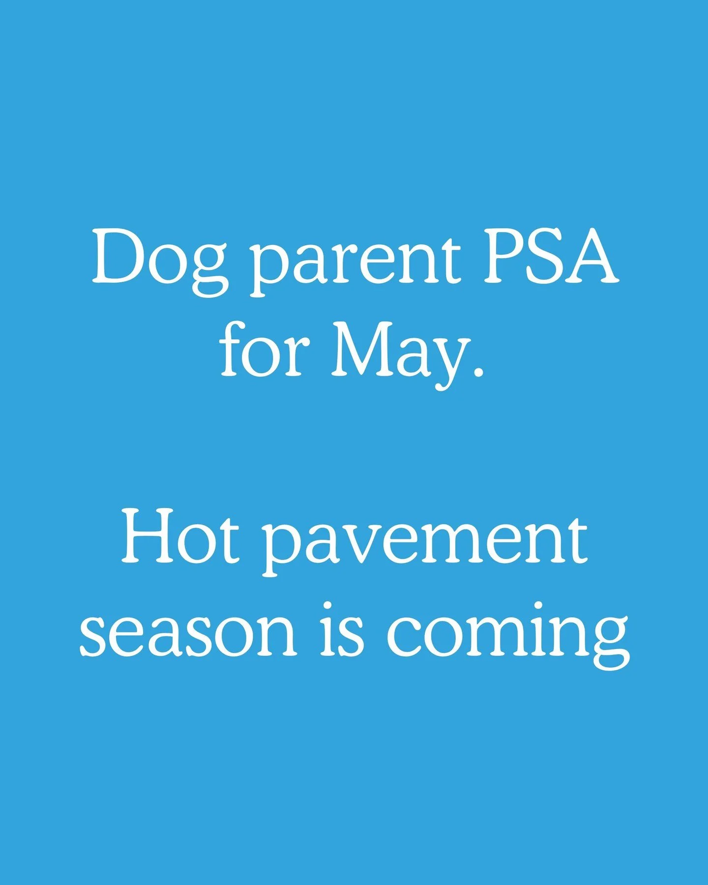 Dog parent PSA for May ☀️🐾 Save this for summer walks!