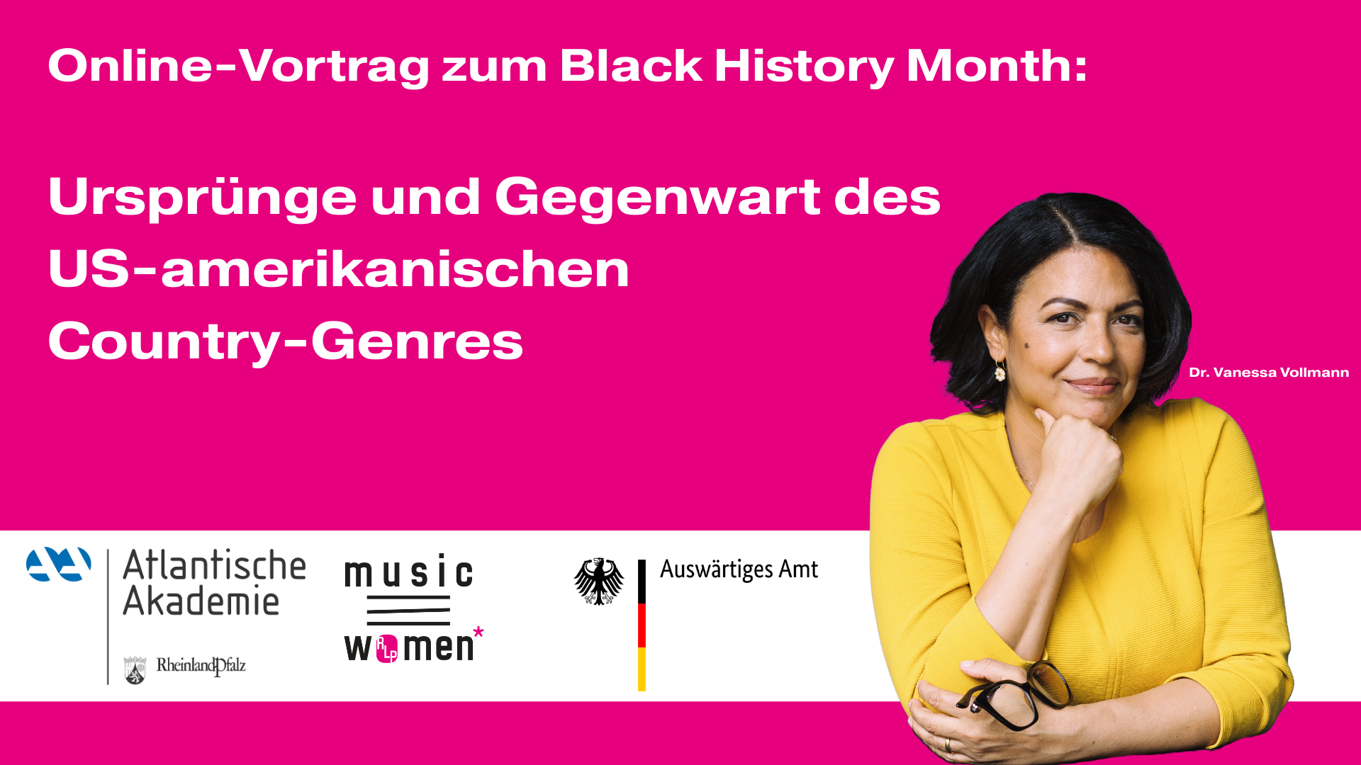 Online-Vortrag zum Black History Month: Ursprünge und Gegenwart des US-amerikanischen Country-Genres