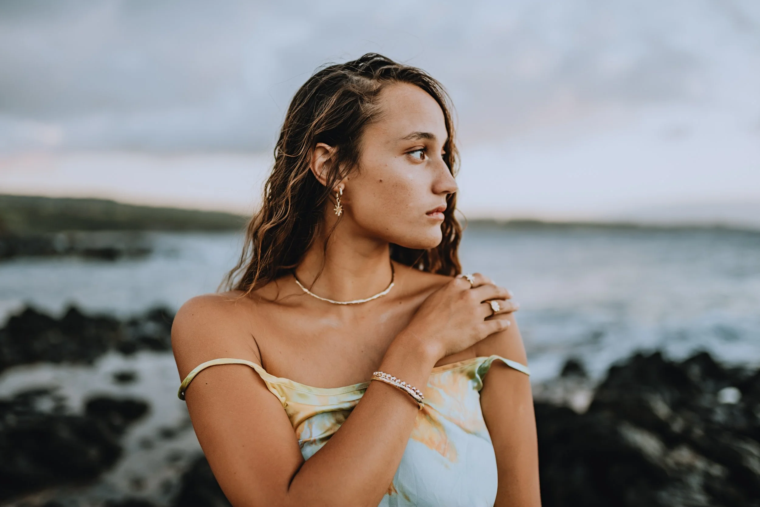 Sunset Photoshoot for Studio Aki Jewelry | Maui, Hawaii