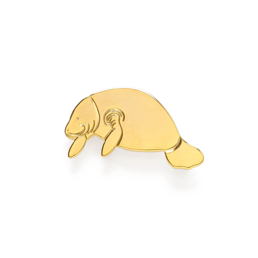 Manatee Brooche