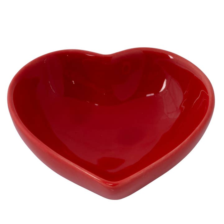 Red Heart Ceramic Trinket Bowl/Tray
