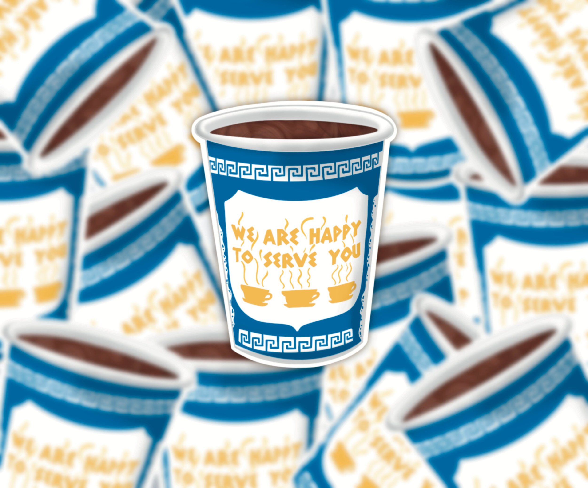 New York Coffee Waterproof Vinyl Sticker | NYC Coffee | Coffee Sticker
