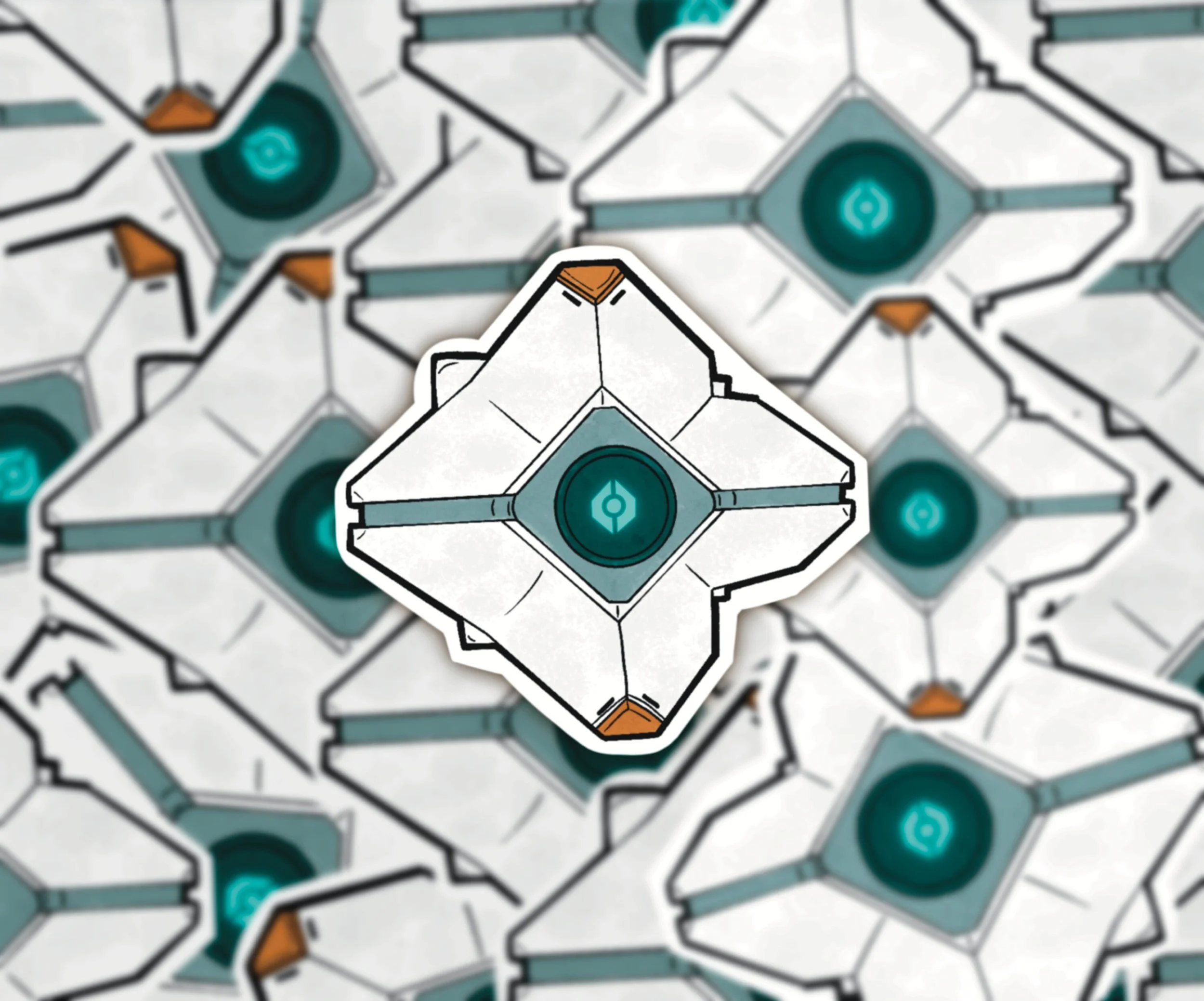 Destiny  Ghost Sticker - Destiny 2 | Ghost | Gamer decals for Laptop, XBOX, Playstation console