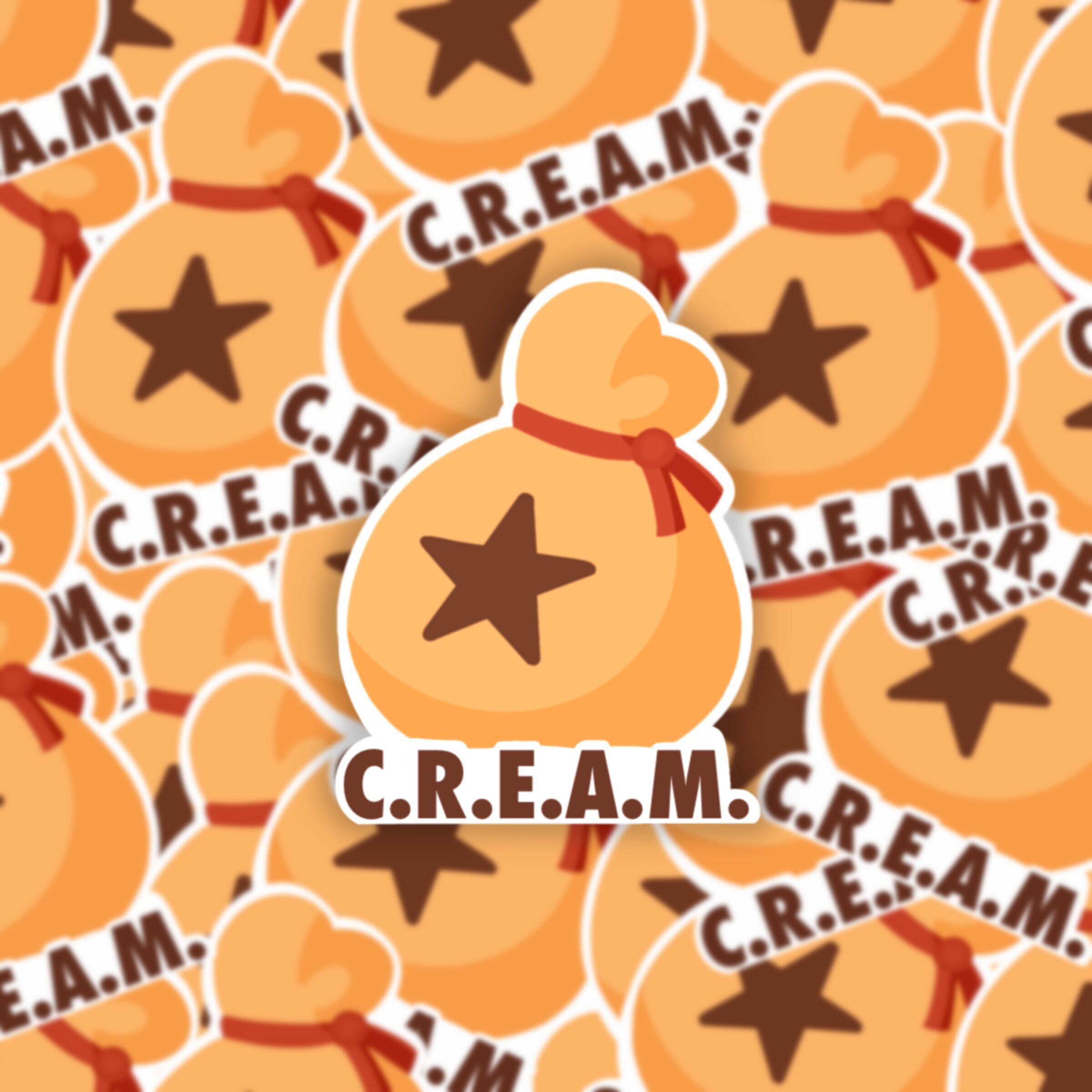 C.R.E.A.M Bells - Animal Crossing Stickers, ACNH, Nintendo Switch, Gamer Stickers