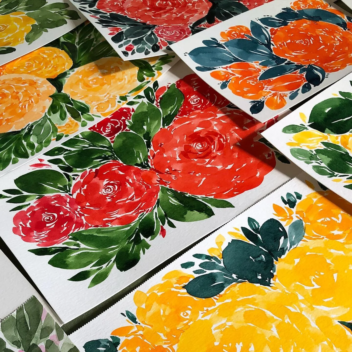 Do you do any forms of art outside your normal art style? I love doing really fun and simple botanical watercolors in my spare time.  It allows me to work on something without having to plan anything with too much detail. Once I have a composition in