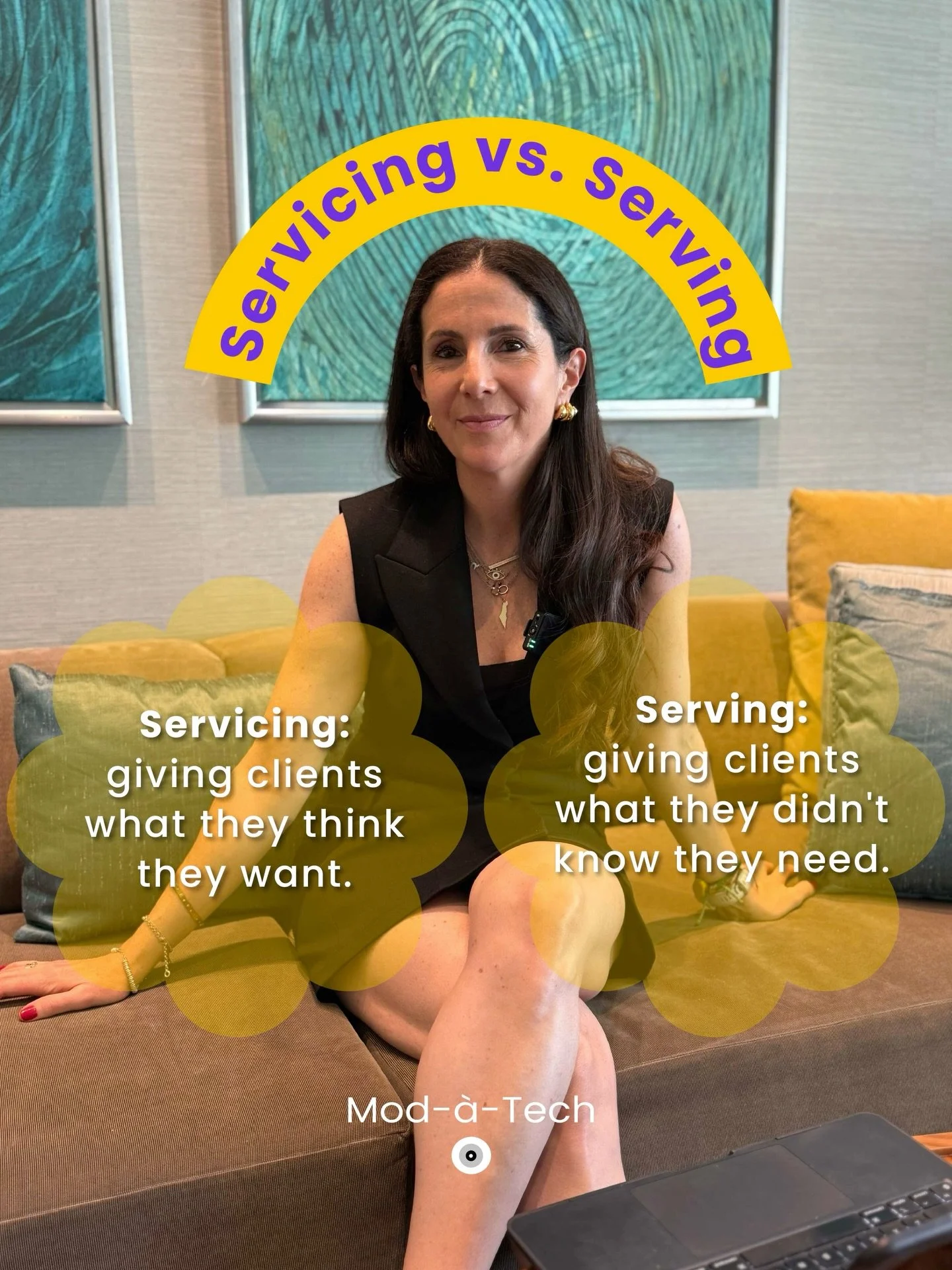 Two words that look similar. Two outcomes that couldn&rsquo;t be more different.

Servicing = fulfilling a request.
Serving = anticipating a need the client hasn&rsquo;t articulated yet.

The best client relationships aren&rsquo;t transactional, they
