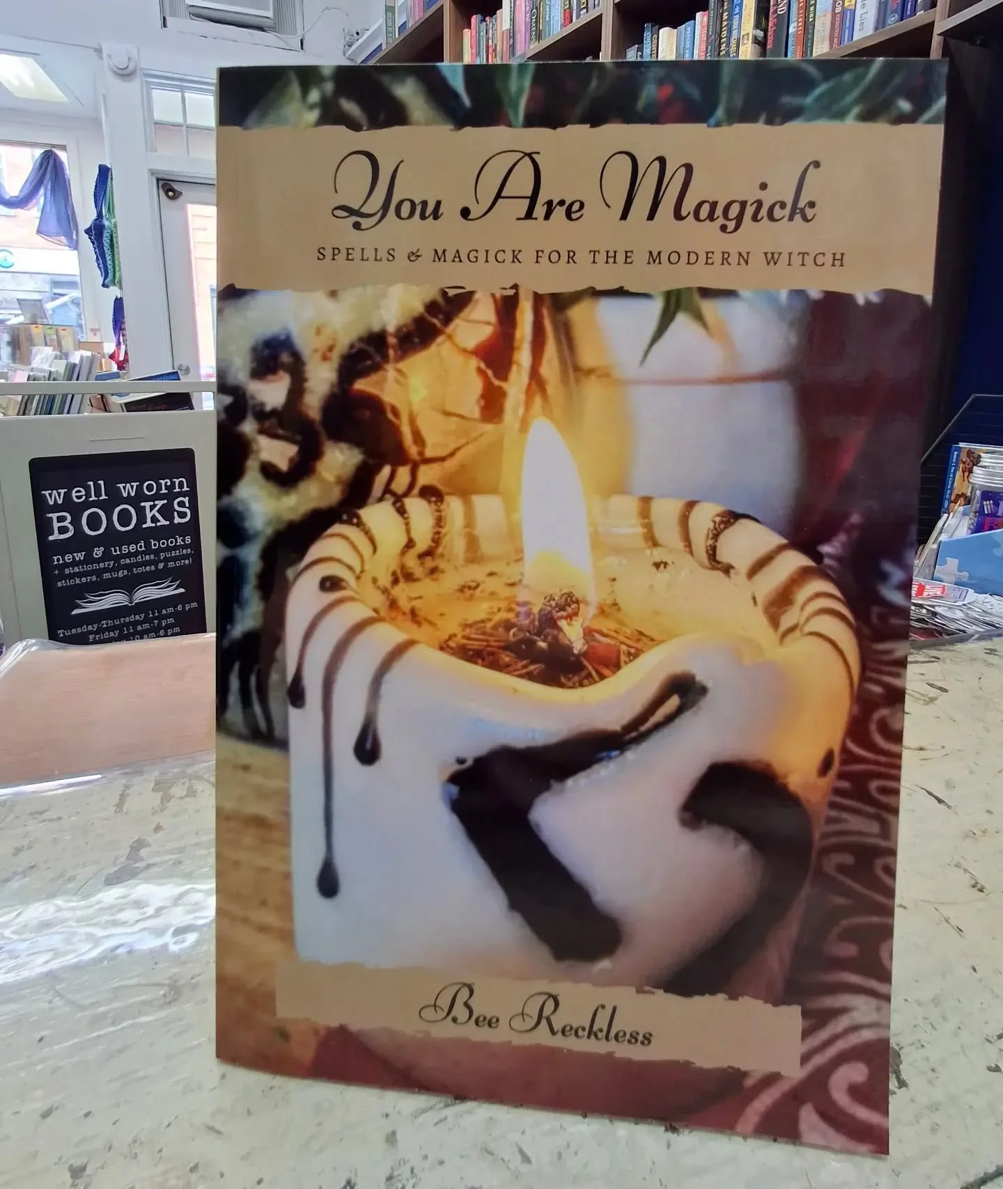 New on our local author shelf: YOU ARE MAGICK

From the author of THE SPELLBOUND GRIMOIRE comes a second book full of spells and magick for the modern witch! In her latest book, Bee Reckless focuses on ways to tap into your inner magick, and provides