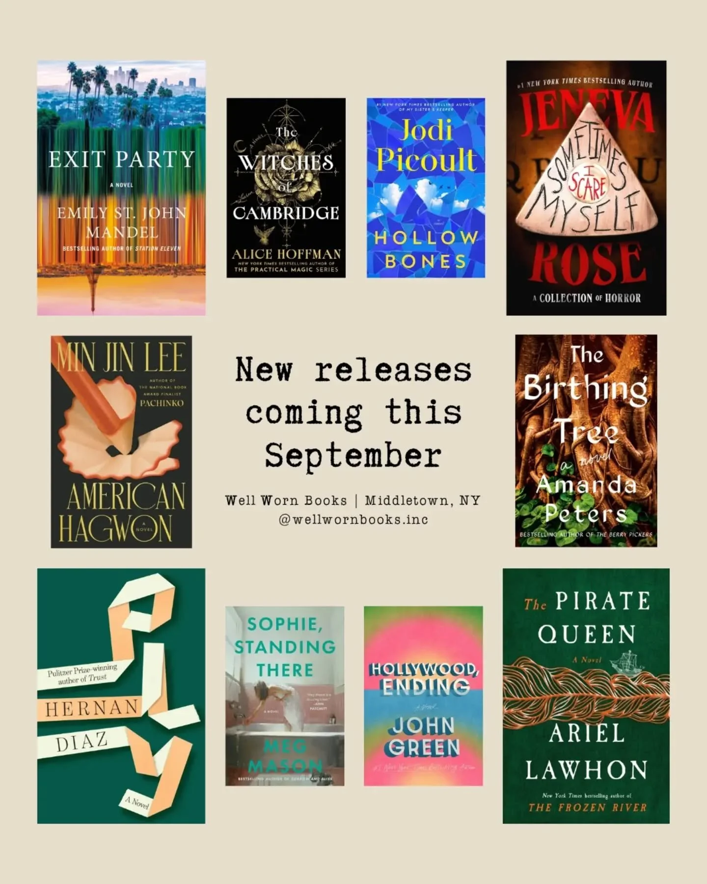 Mark your calendars! September is always a big month for new releases, and this year is no exception!

Stop in or call to reserve your copies so we know how many to order for release day!

9/1:
- The Birthing Tree, Amanda Peters (The Berry Pickers)
-