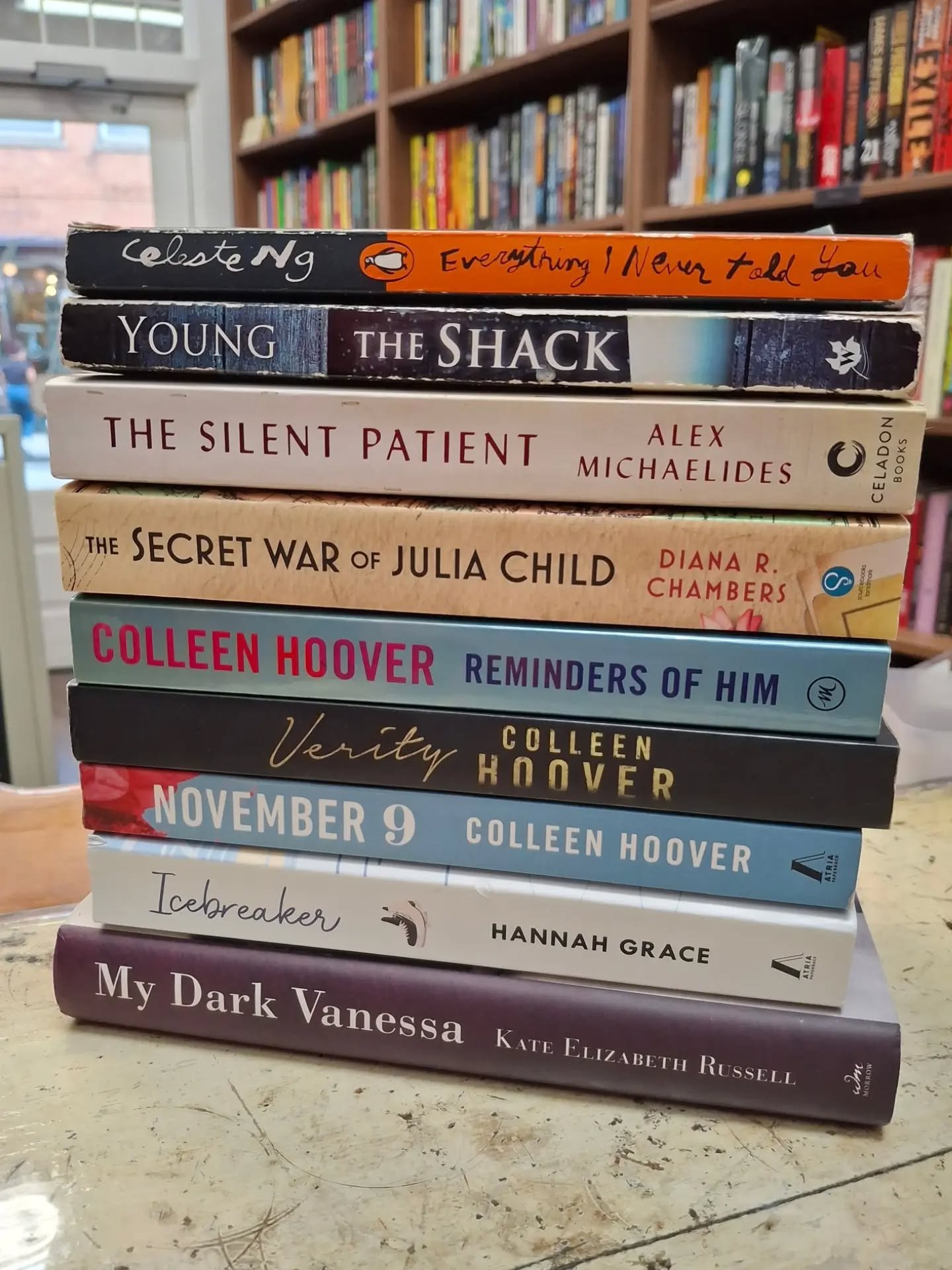 Just a few of our newest arrivals, all in gently used condition. We're adding new titles to our shelves every single day, so stop in and see what's new. 📚