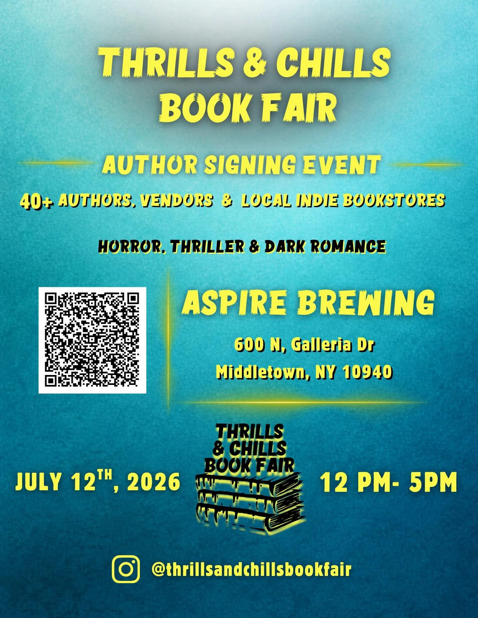 Thrills and Chills Book Fair July 12