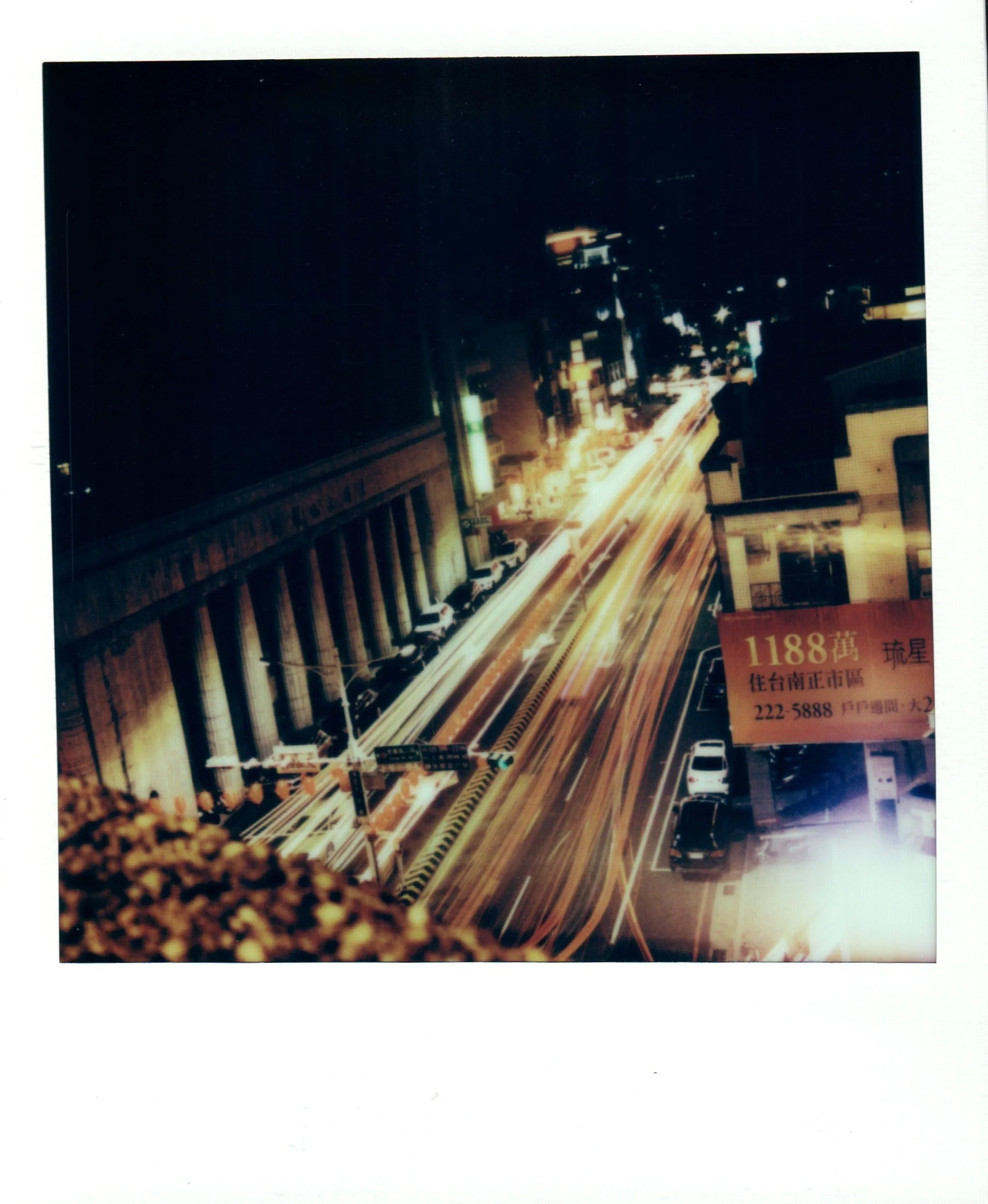 Atop of Hayashi Department Store in Tainan, Taiwan (Polaroid OneStep+)