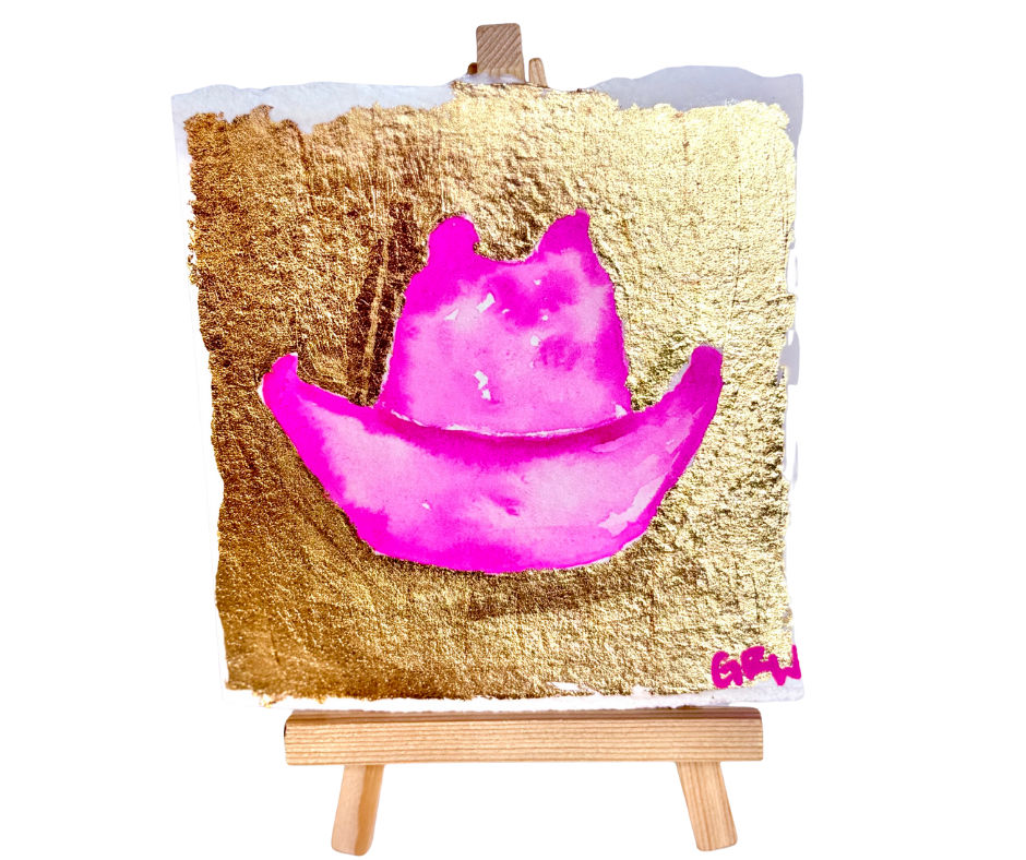 6x6 Cowboy Hat Art