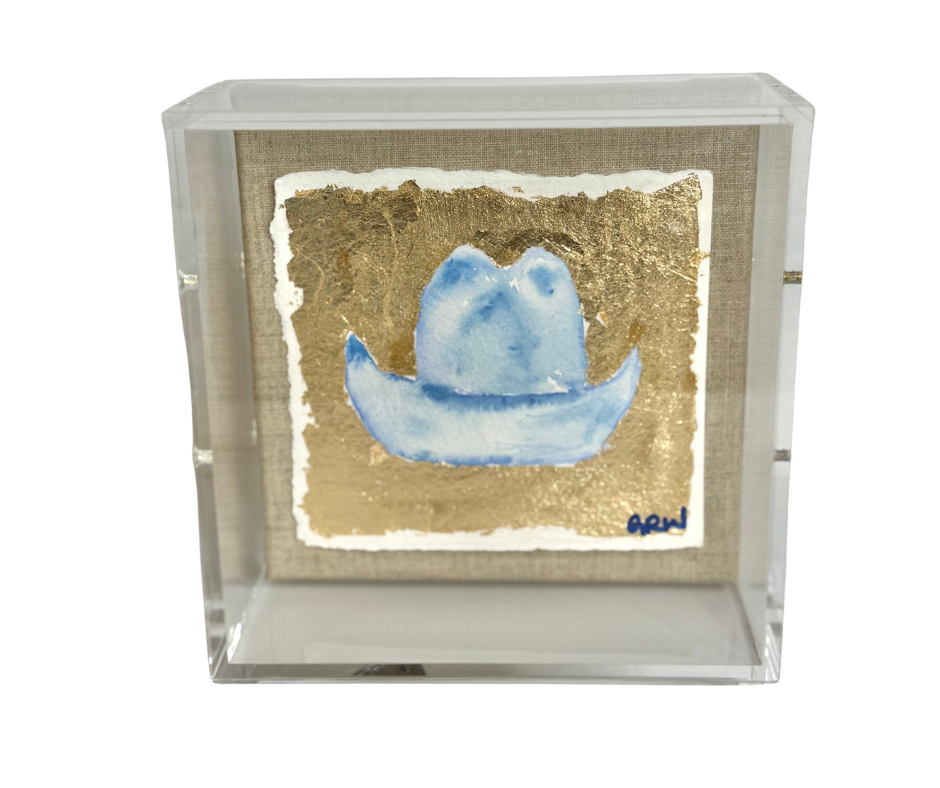 Light Blue Cowboy Hat Jewel Box