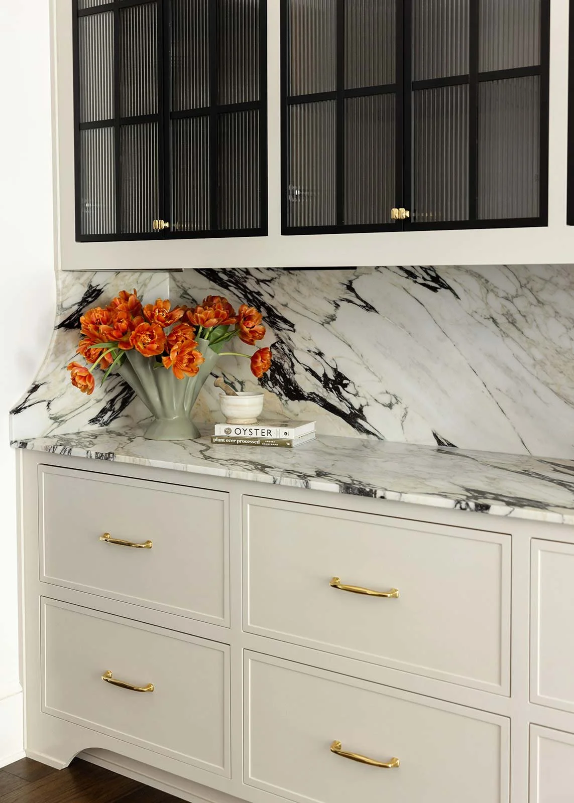 Separate work area include in this luxury kitchen renovation