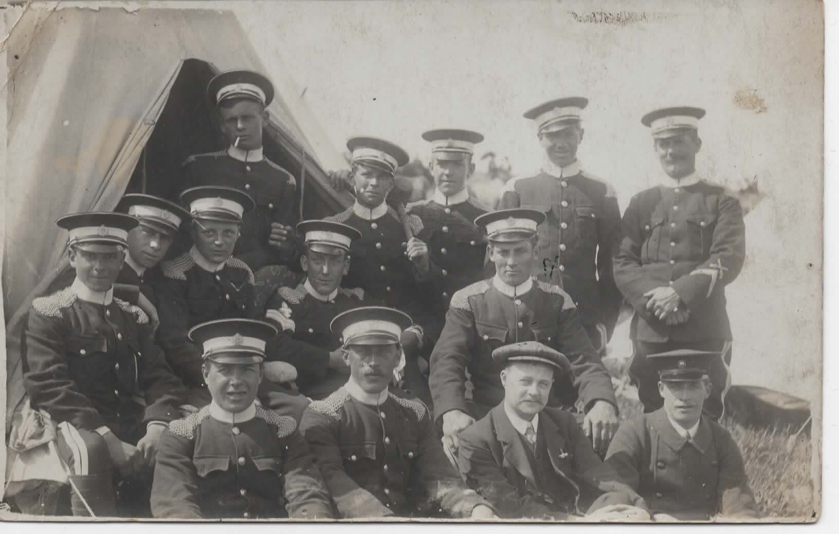Arnold Edwin BROWN with troop members