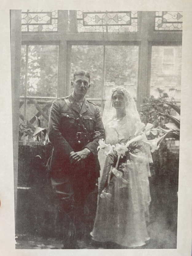 Kenneth Gordon JENKINS with his wife following his commision from the ranks.