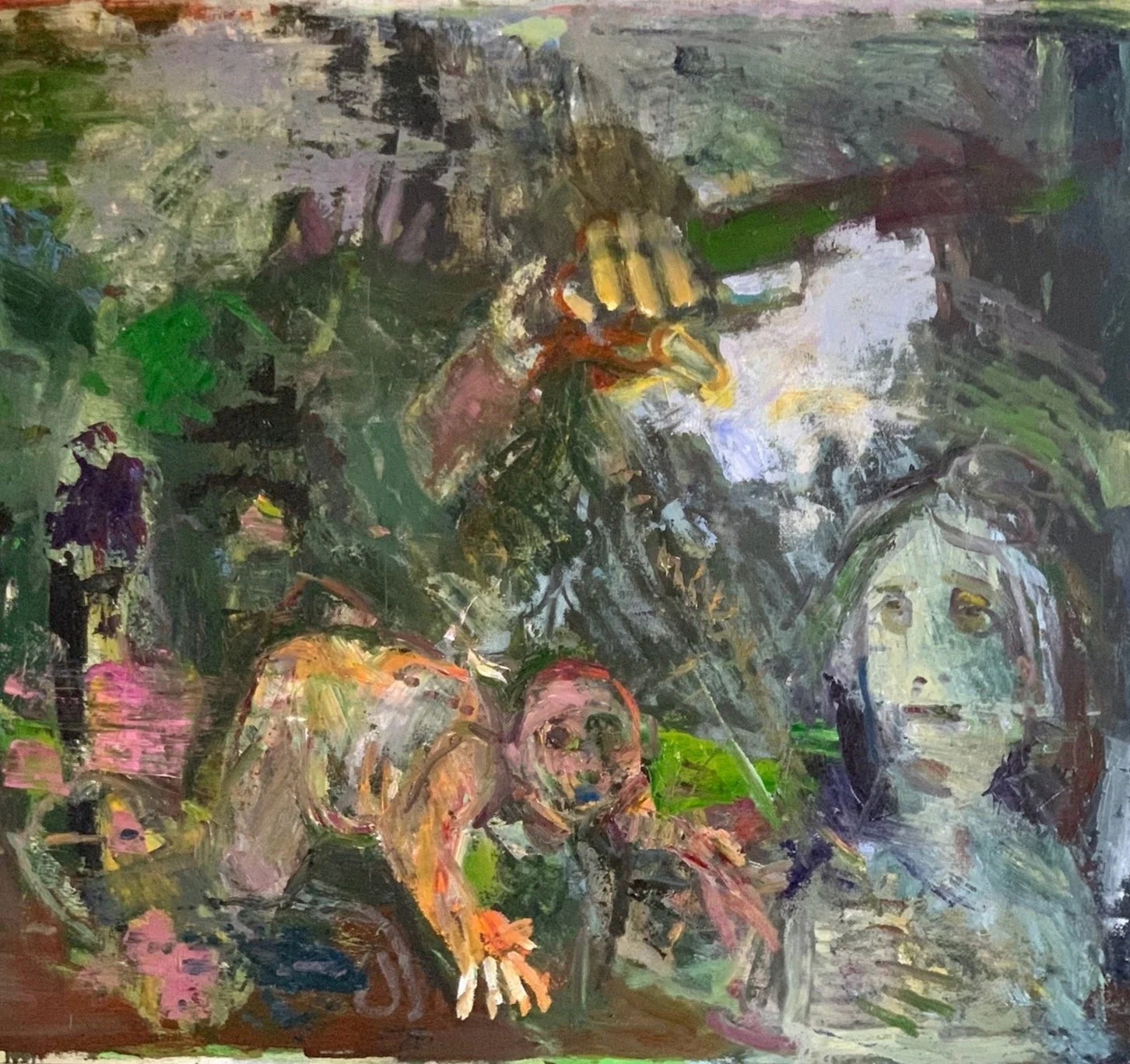 oil on canvas, 48 x 52 inches; variant of evolving work