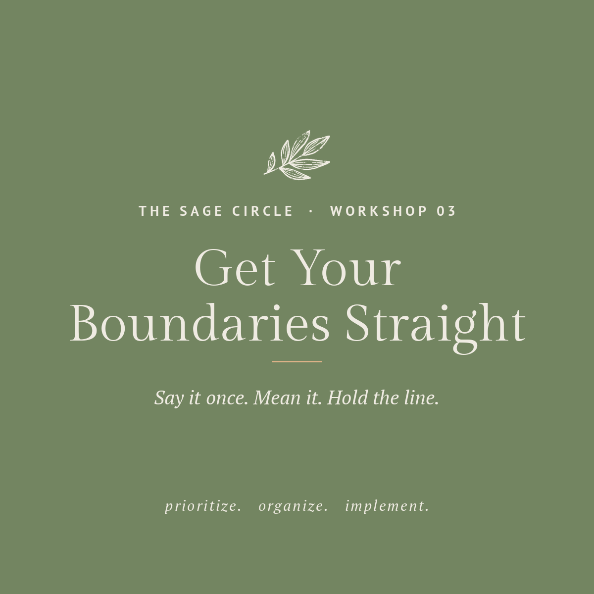 Workshop 03 · Get Your Boundaries Straight