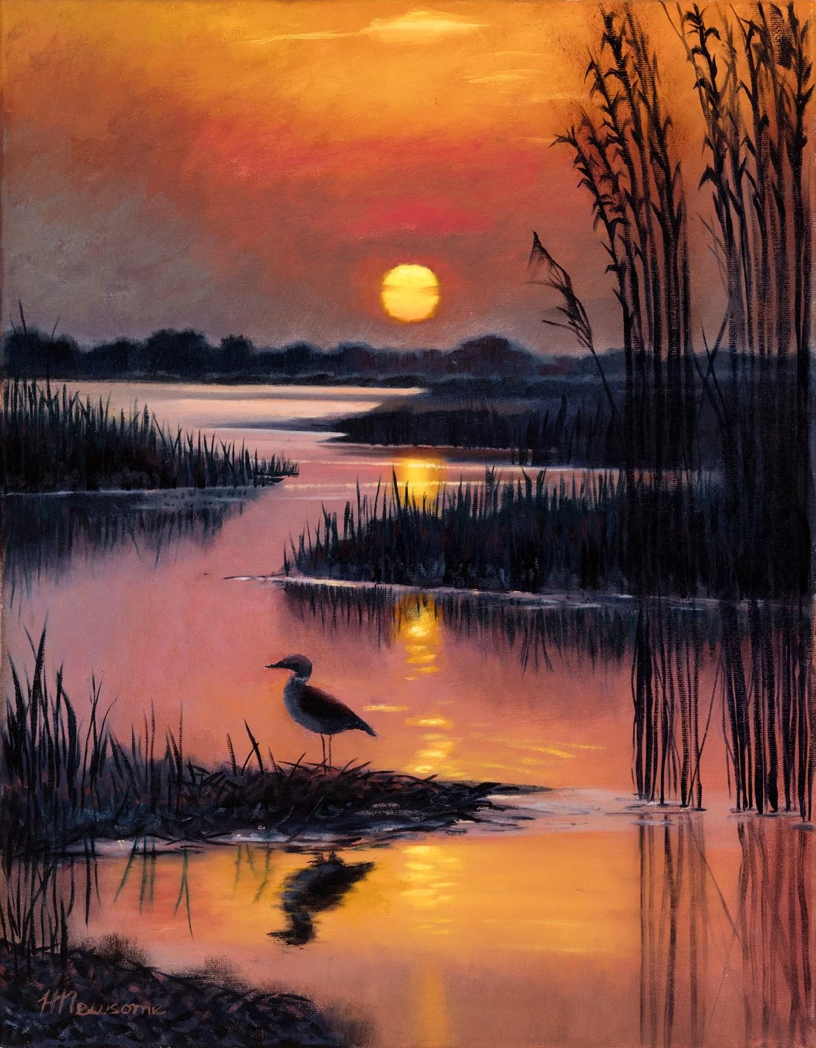 Sunset on Loon Lake
14x18 Oil