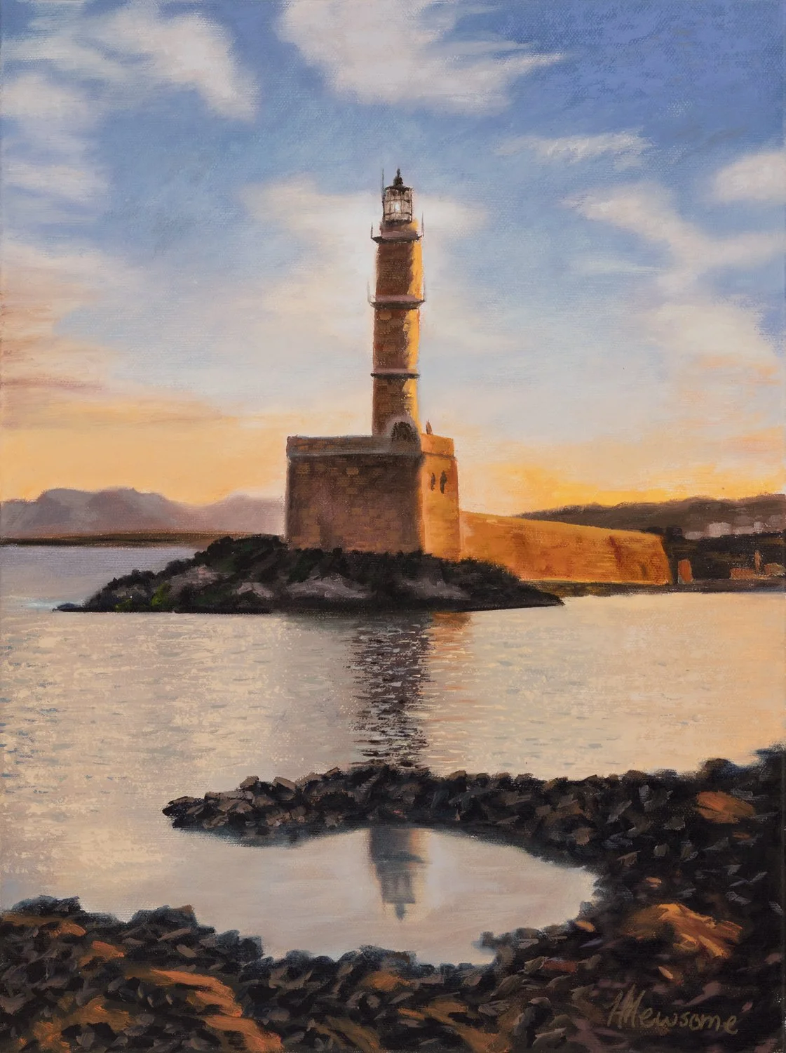 Lighthouse on Crete
14x18 oil