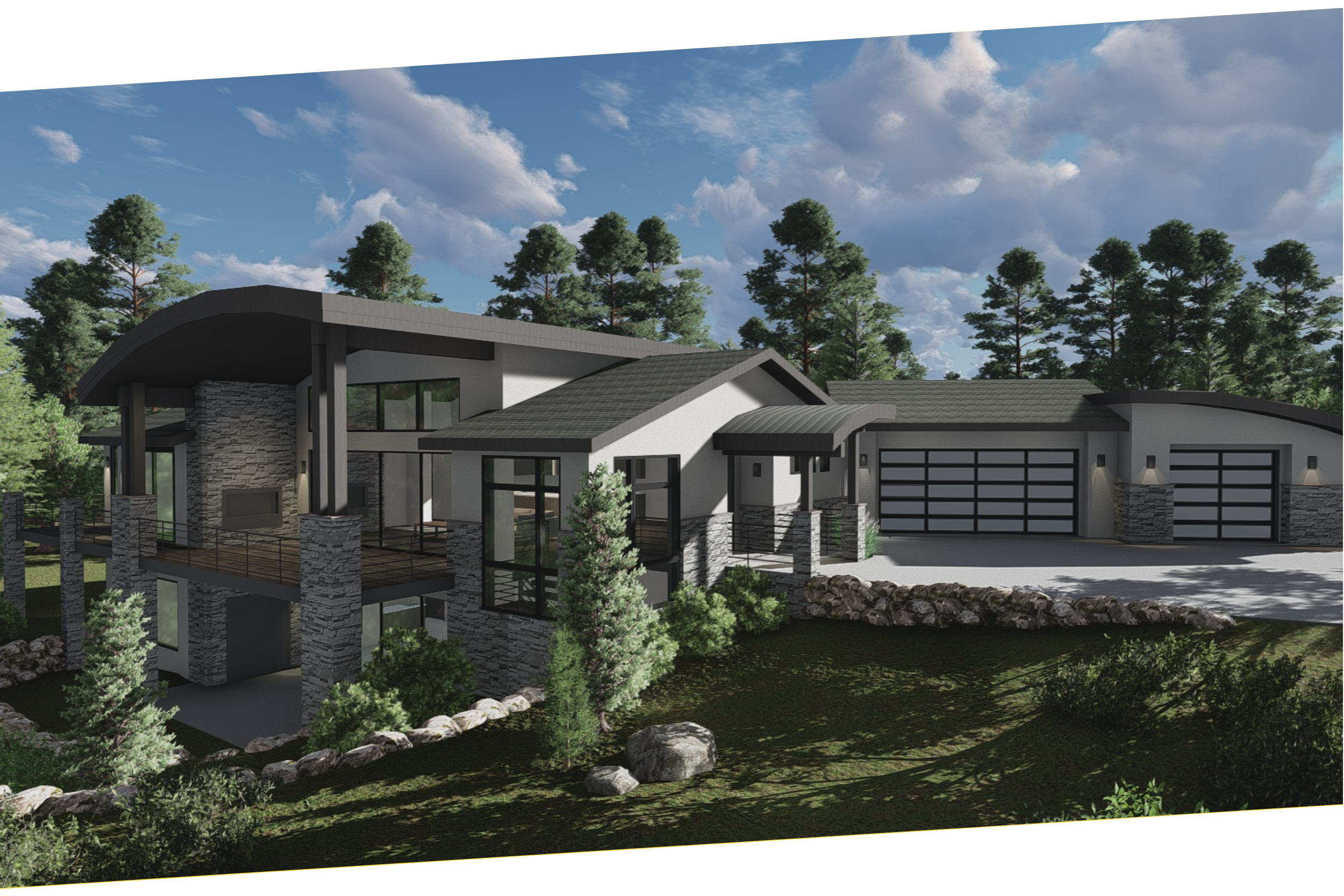 Contemporary custom home in Colorado Springs Flying Horse North designed by LGA Studios.