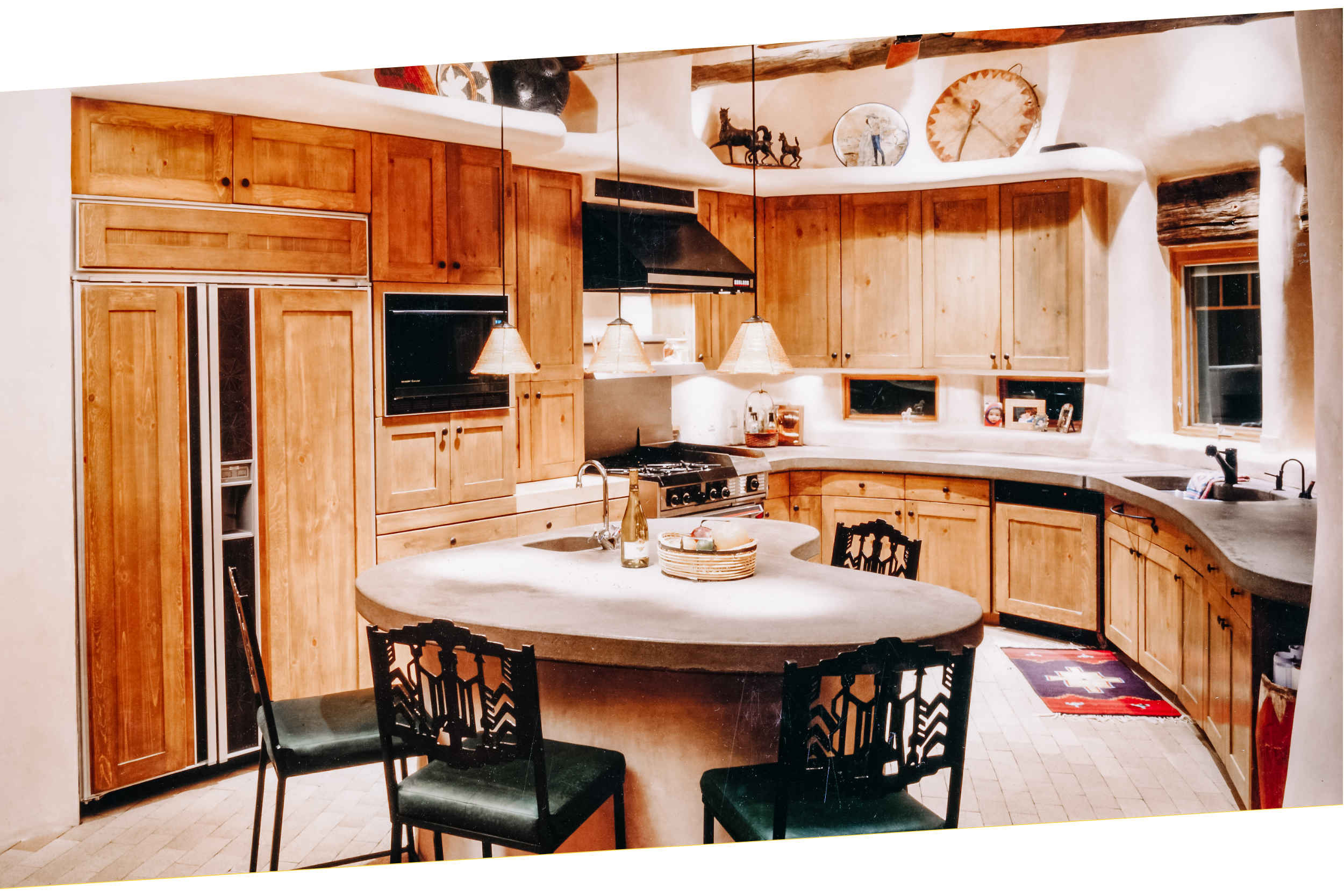 Southwestern style kitchen.