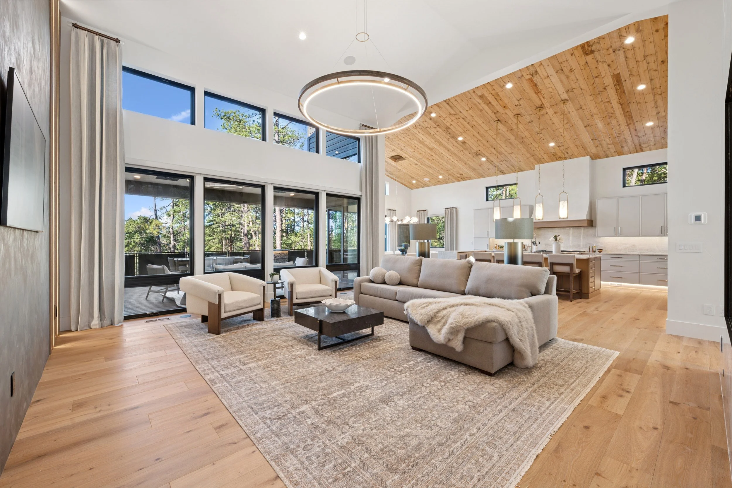 Pikes Peak views in award-winning custom home designed by LGA Studios.