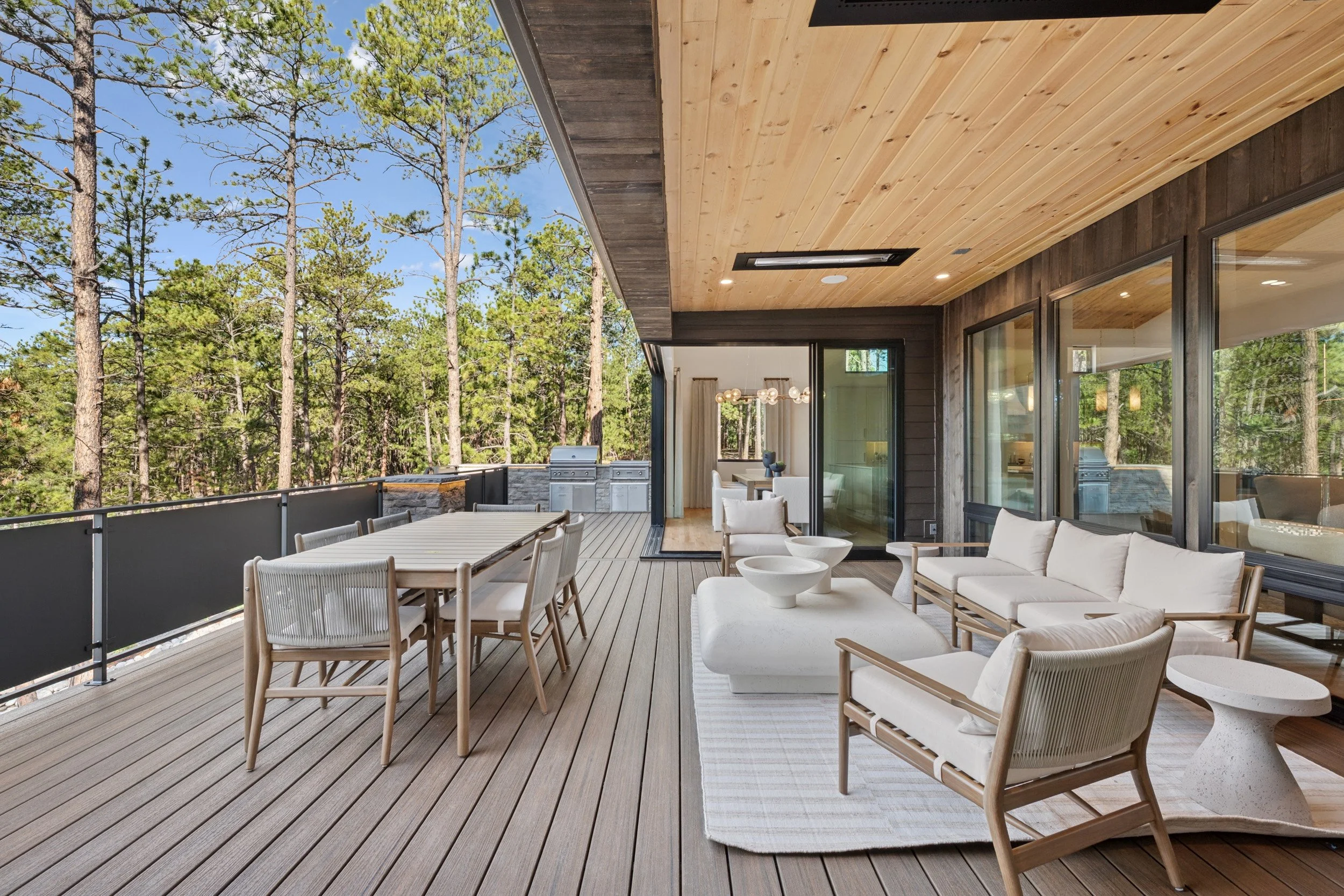Outdoor living with Rocky Mountain views.