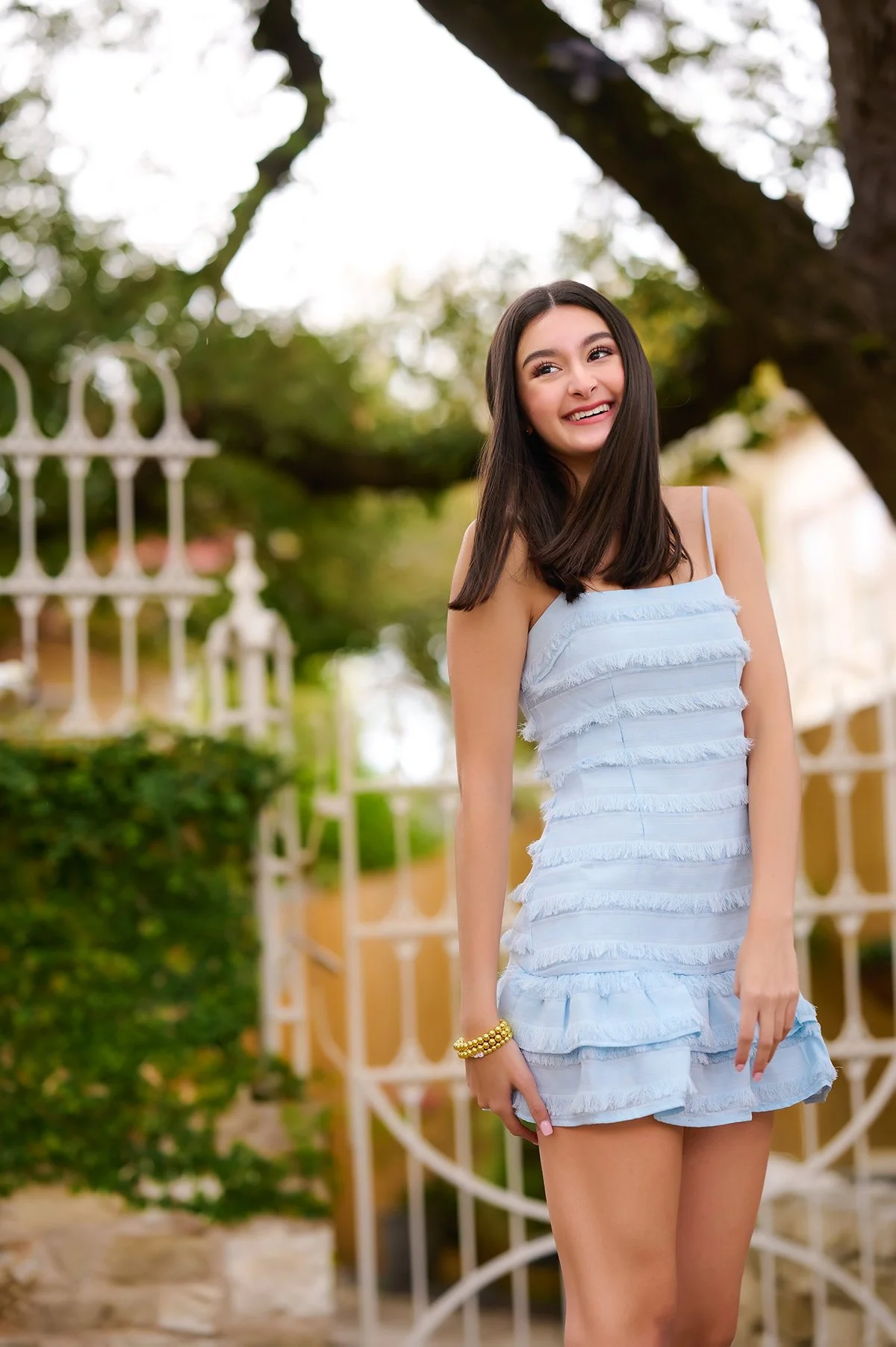 Austin Texas Senior Ruffled Dress
