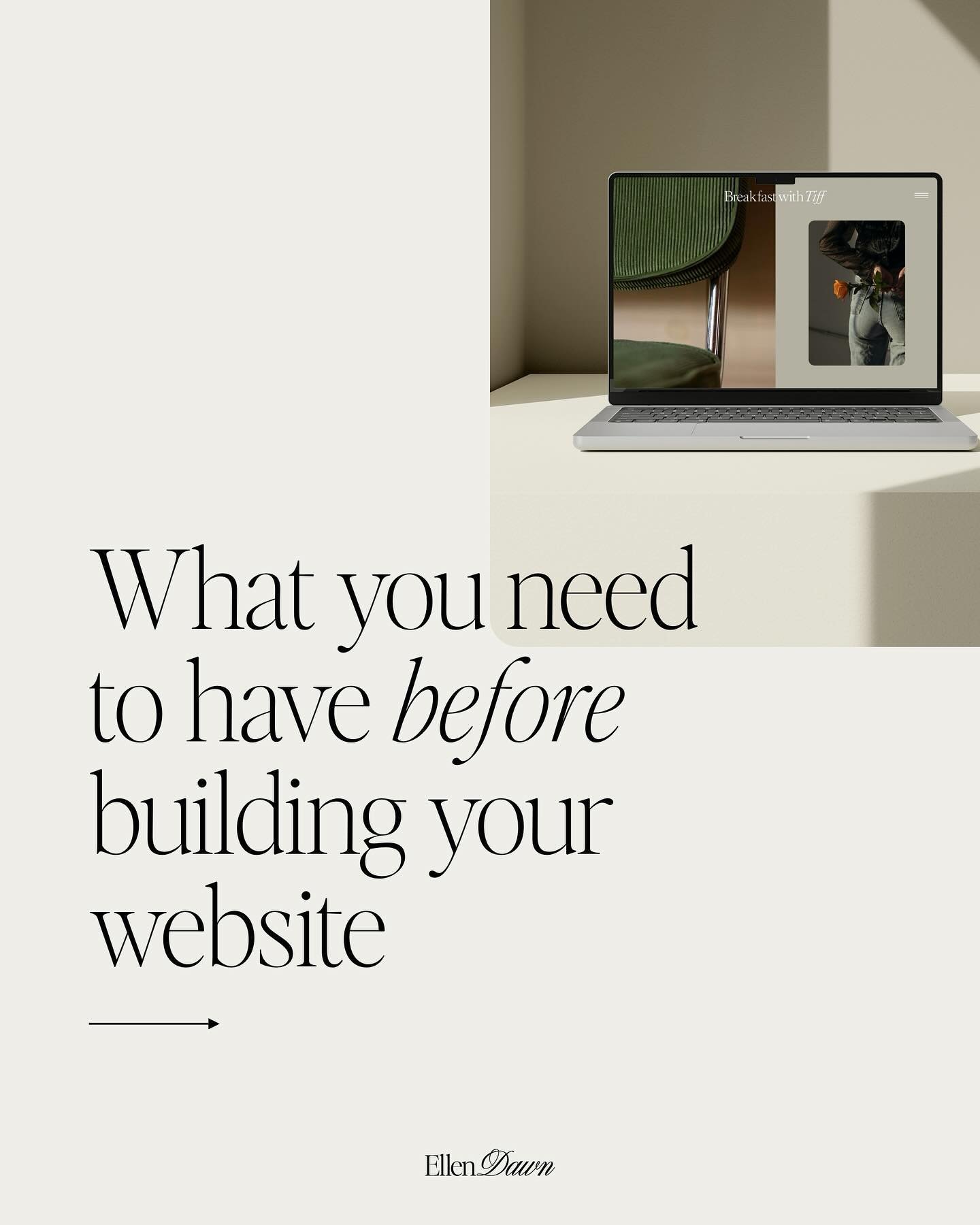 You want to build a beautiful website that connects with your audience, turns lookers into buyers and effectively represents your brand, but not sure where to start?

I&rsquo;ve got you! Here are the three key elements you need to have in place befor