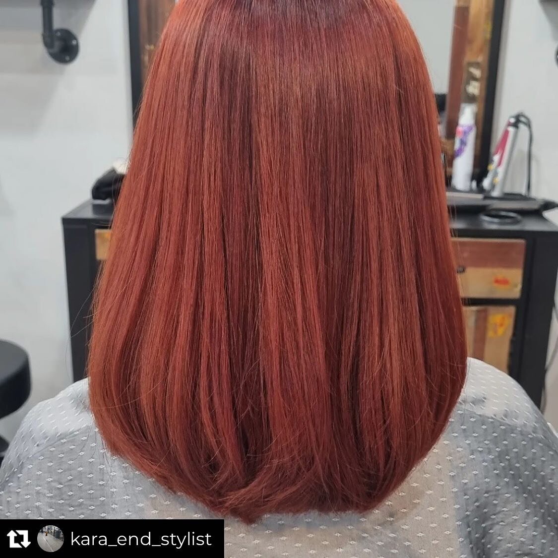 Repost from @kara_end_stylist
&bull;
#Cherry Red Full Dyeing#Arijuna Hair Salon#Mesa Hair Salon#N Hair Salon#Kara Hair Designer