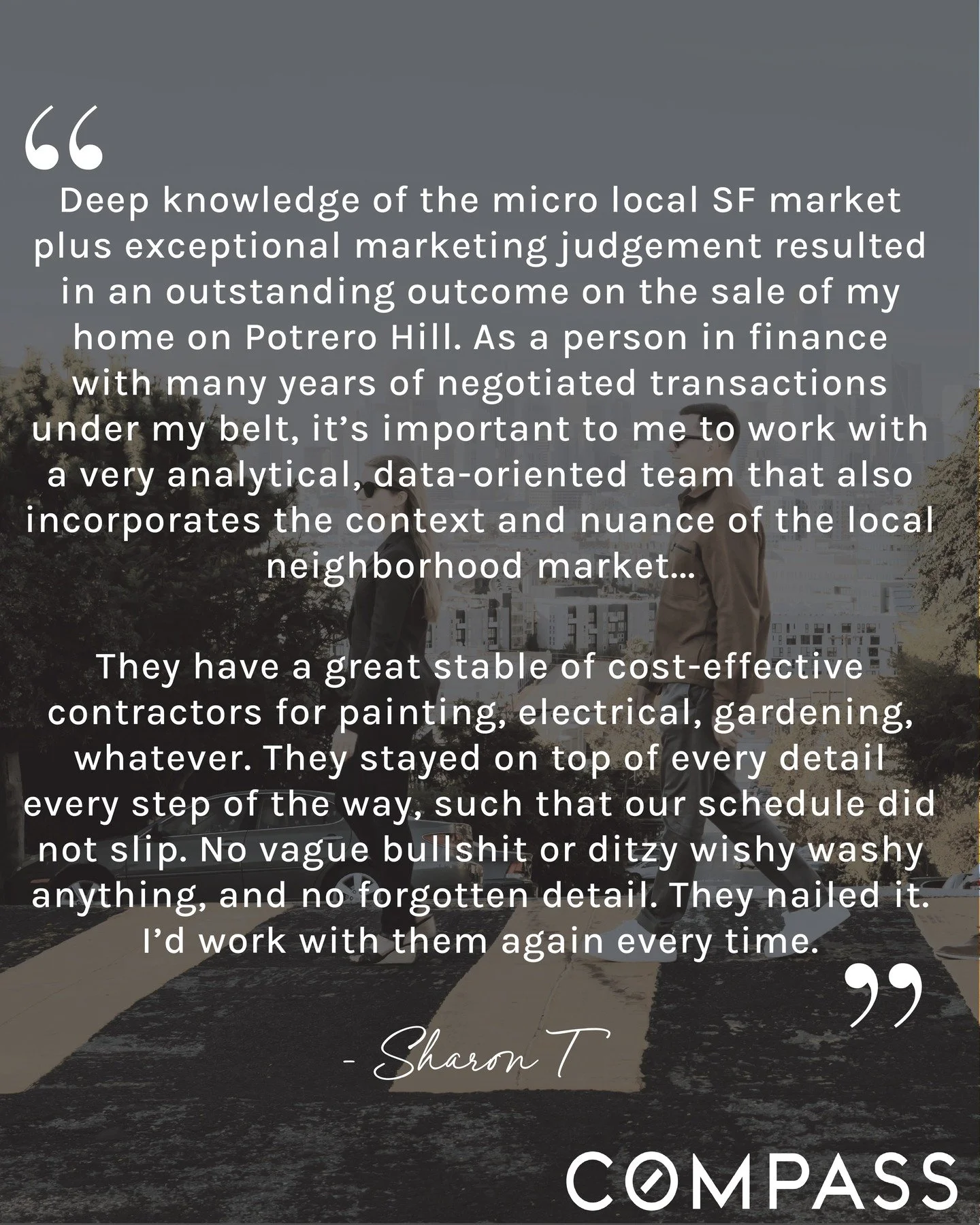 We sometimes cut small portions of our reviews when posting on IG so they fit within photo parameters (see the full review on our Google Business page!), but sometimes we don't know what to cut!

Everything our clients write is important! Basically, 