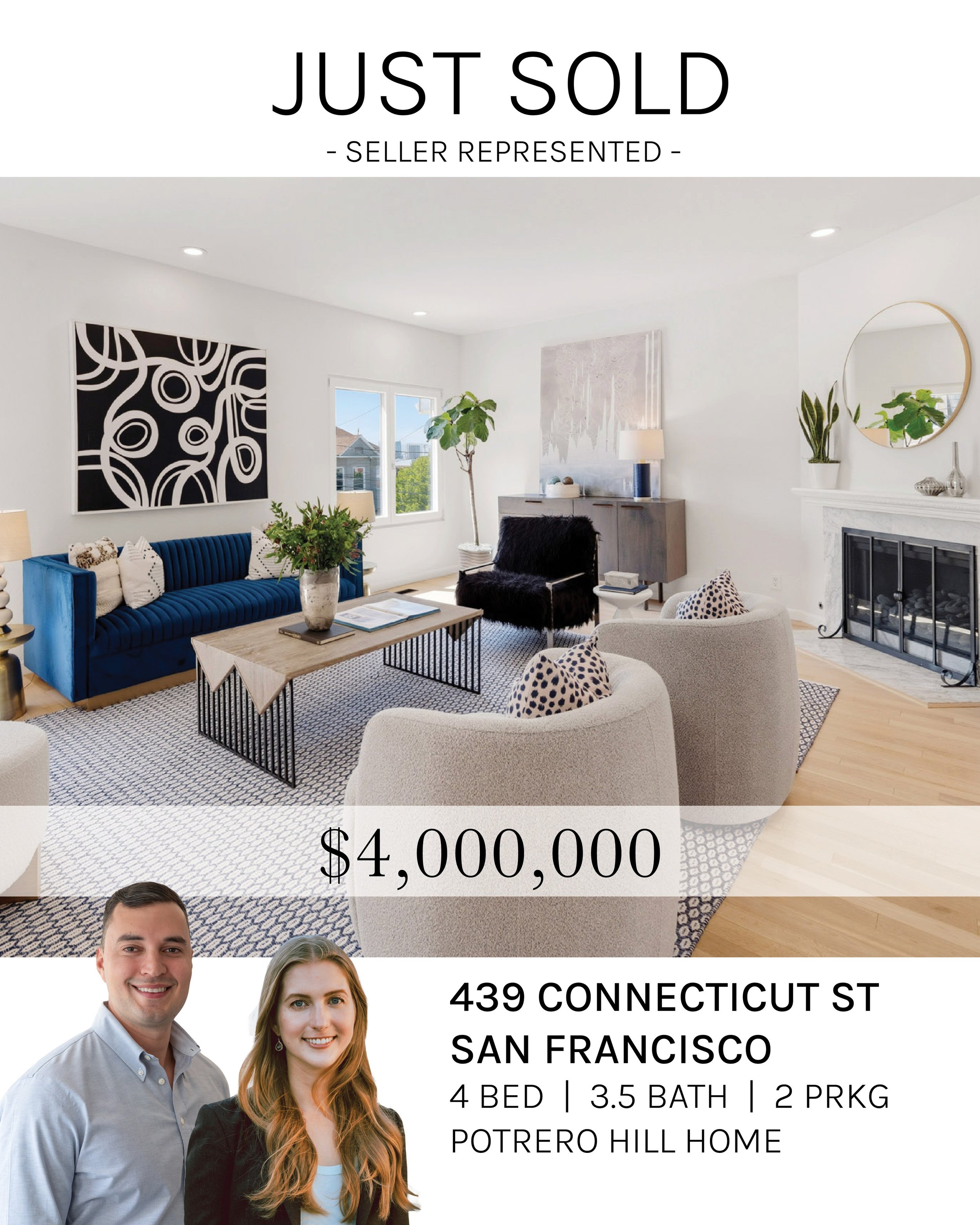 Congratulations to our Sellers for an outstanding Potrero Hill sale! 

A rare 90s single family home complete with a detached 1 bedroom cottage was met with 10 competitive offers, with the final one coming in $1.2M over asking price, all cash, and a 