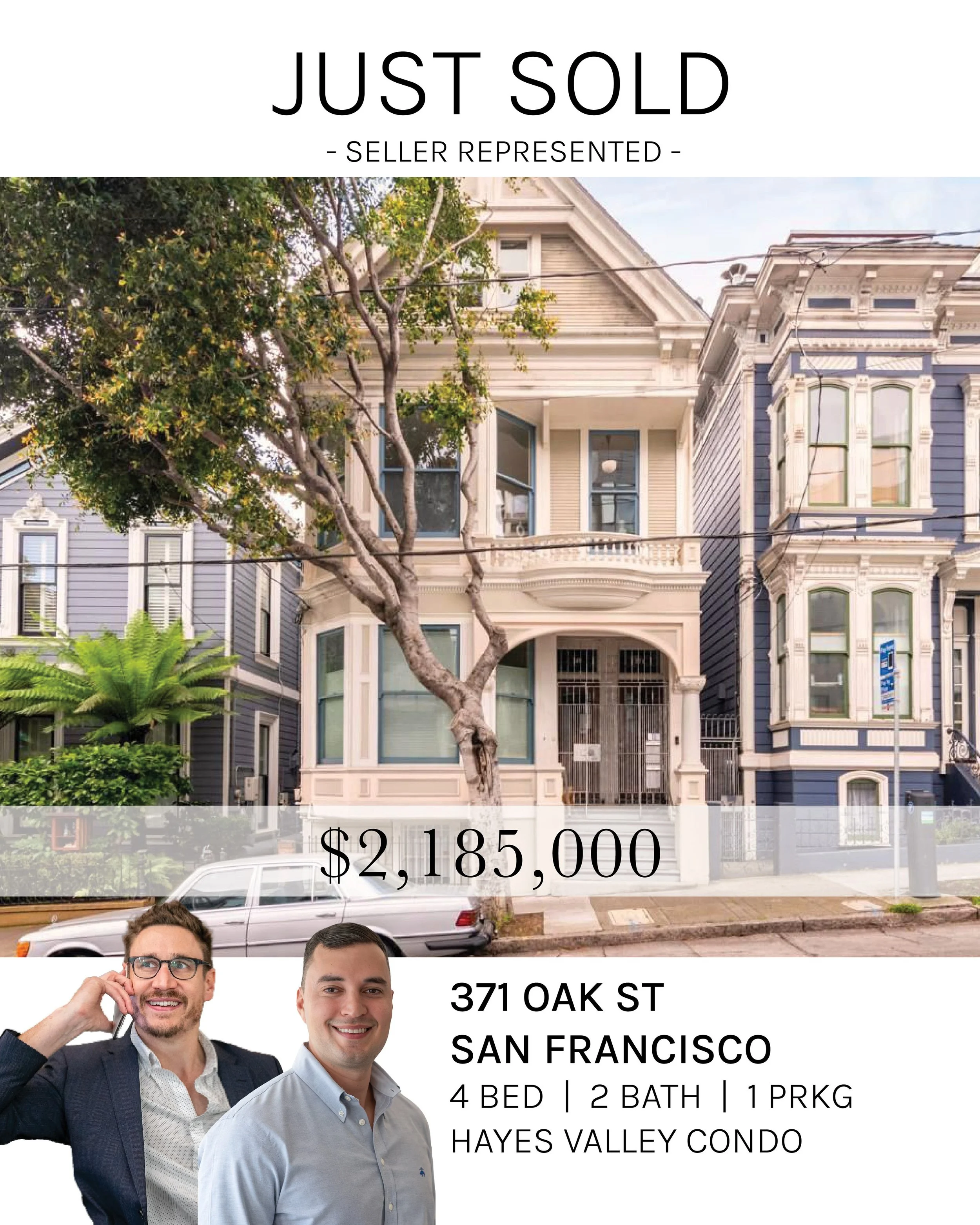 When is the last time you saw a San Francisco condo that's nearly 3,000 sqft? We wish the new buyers a splendid time furnishing their new home!

Our sellers walked away with a great sale located just off of Oak St. If you're wondering what your home 