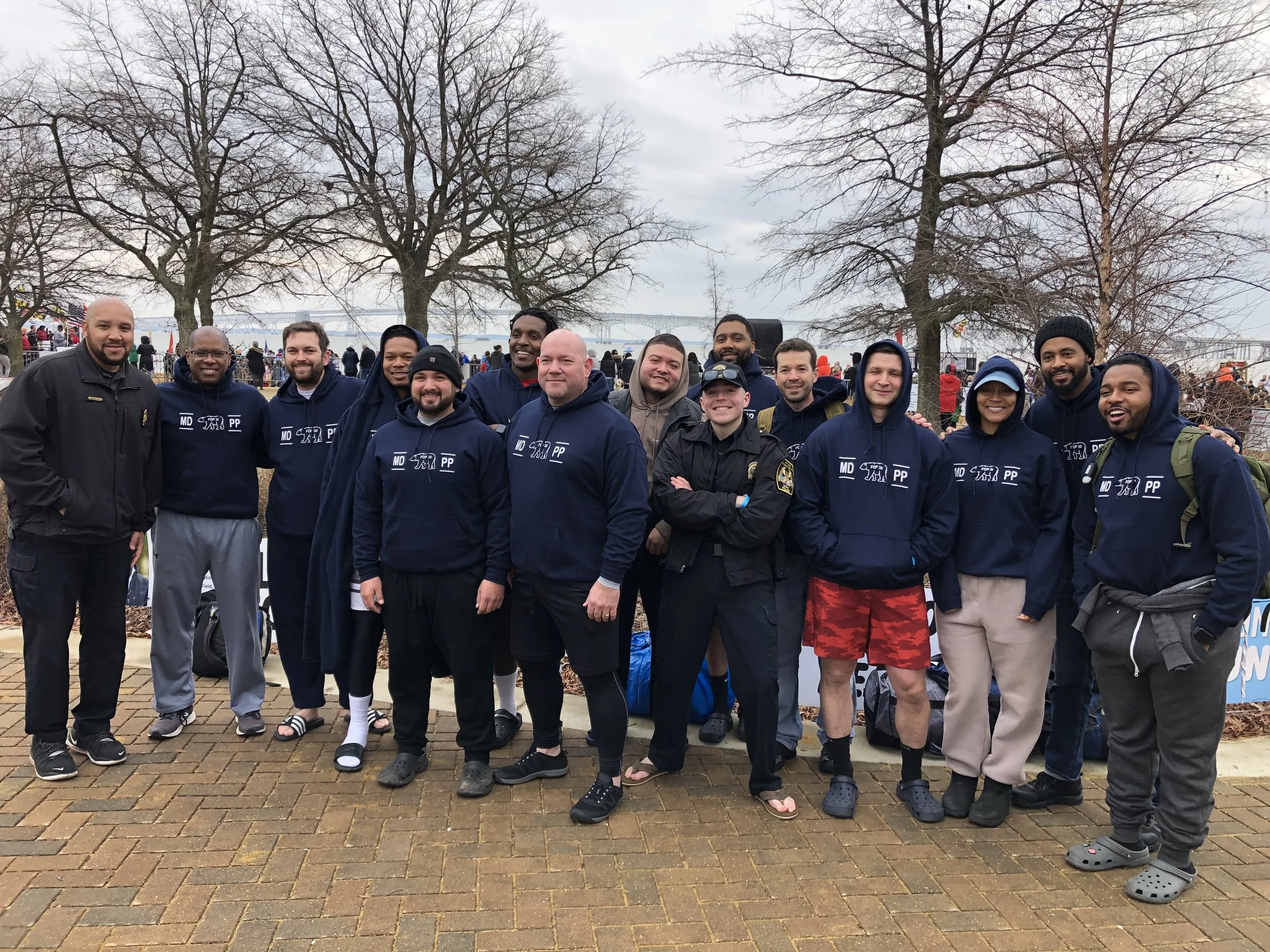 2024 Park Police Polar Bear Plunge Team