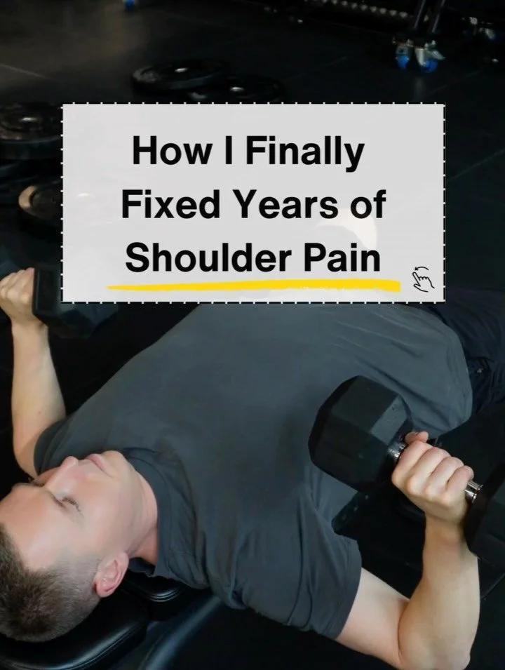 Feels good to post this.⁣
⁣
I&rsquo;ve struggled with pain in my right chest/shoulder during pushing exercises for years.⁣
⁣
Like a lot of problems, it was never quite bad enough to force me into action - and just easy enough to ignore 🤦&zwj;♂️⁣
⁣
I