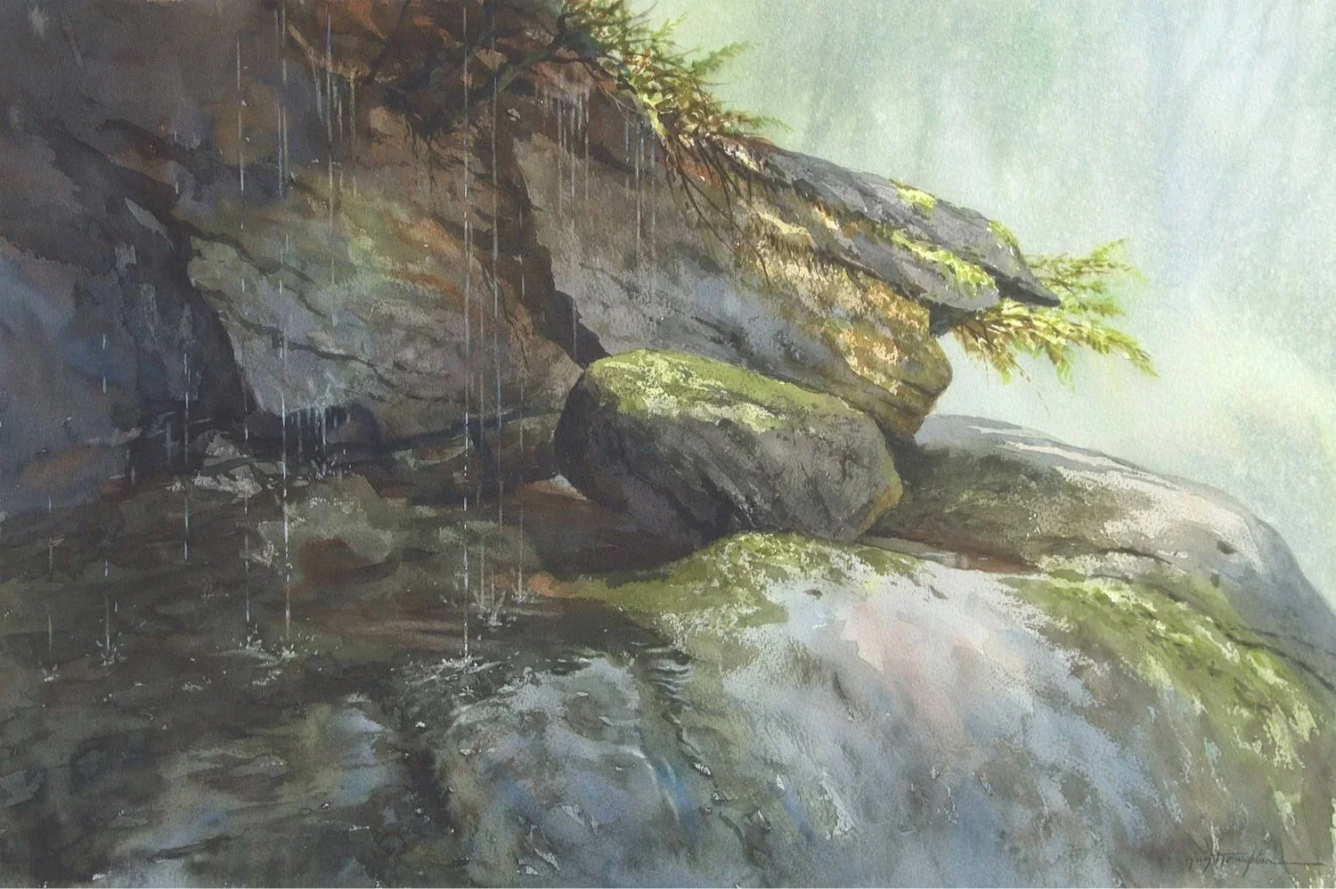 The Sound of Water  36x54cm  $3200