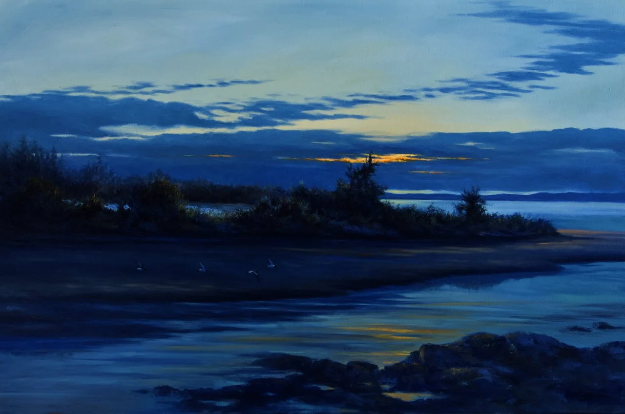 Last Light    60x91cm  oil on canvas  $6500