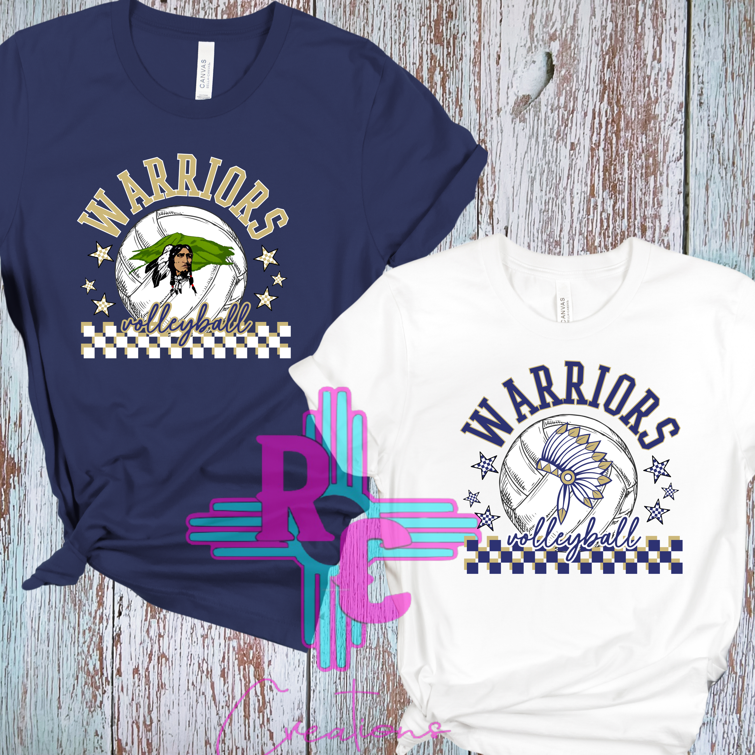 Ruidoso Warriors Volleyball Checkered