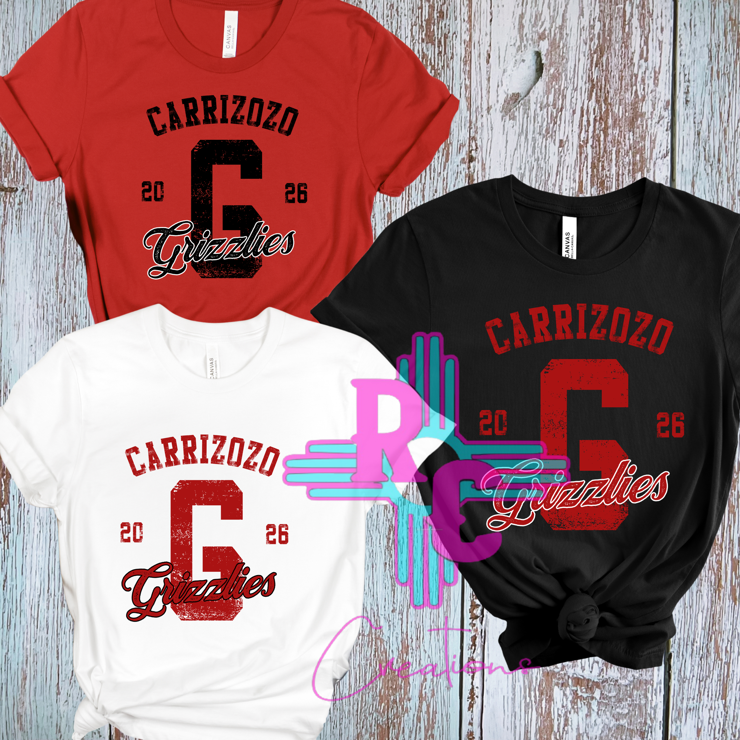 Carrizozo Grizzlies Distressed