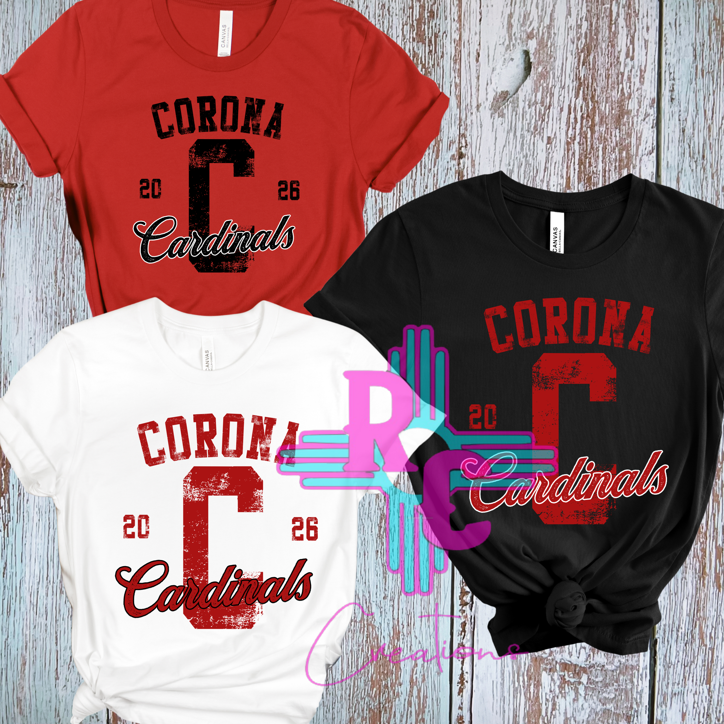 Corona Cardinals Distressed