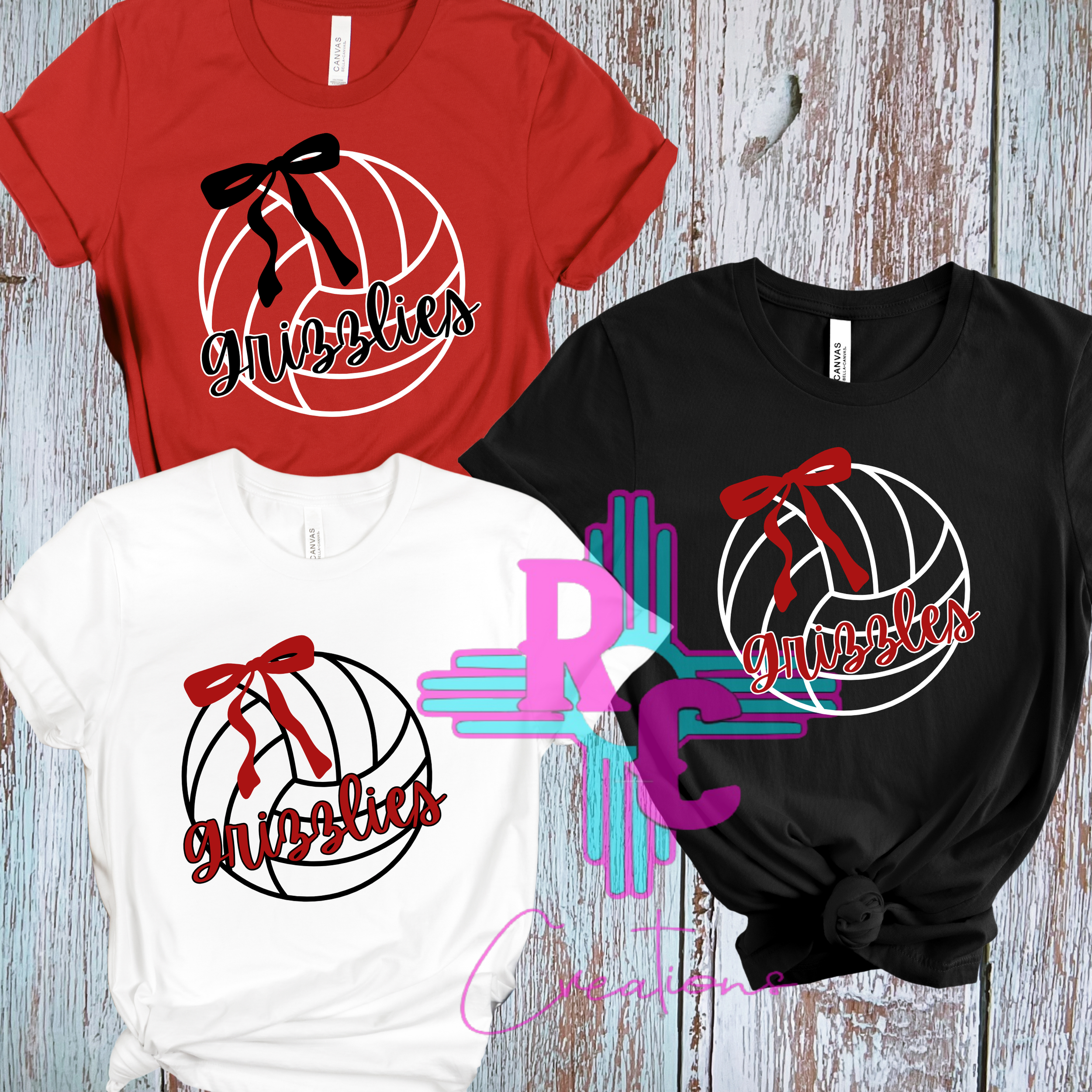 Carrizozo Grizzlies Volleyball With Bow