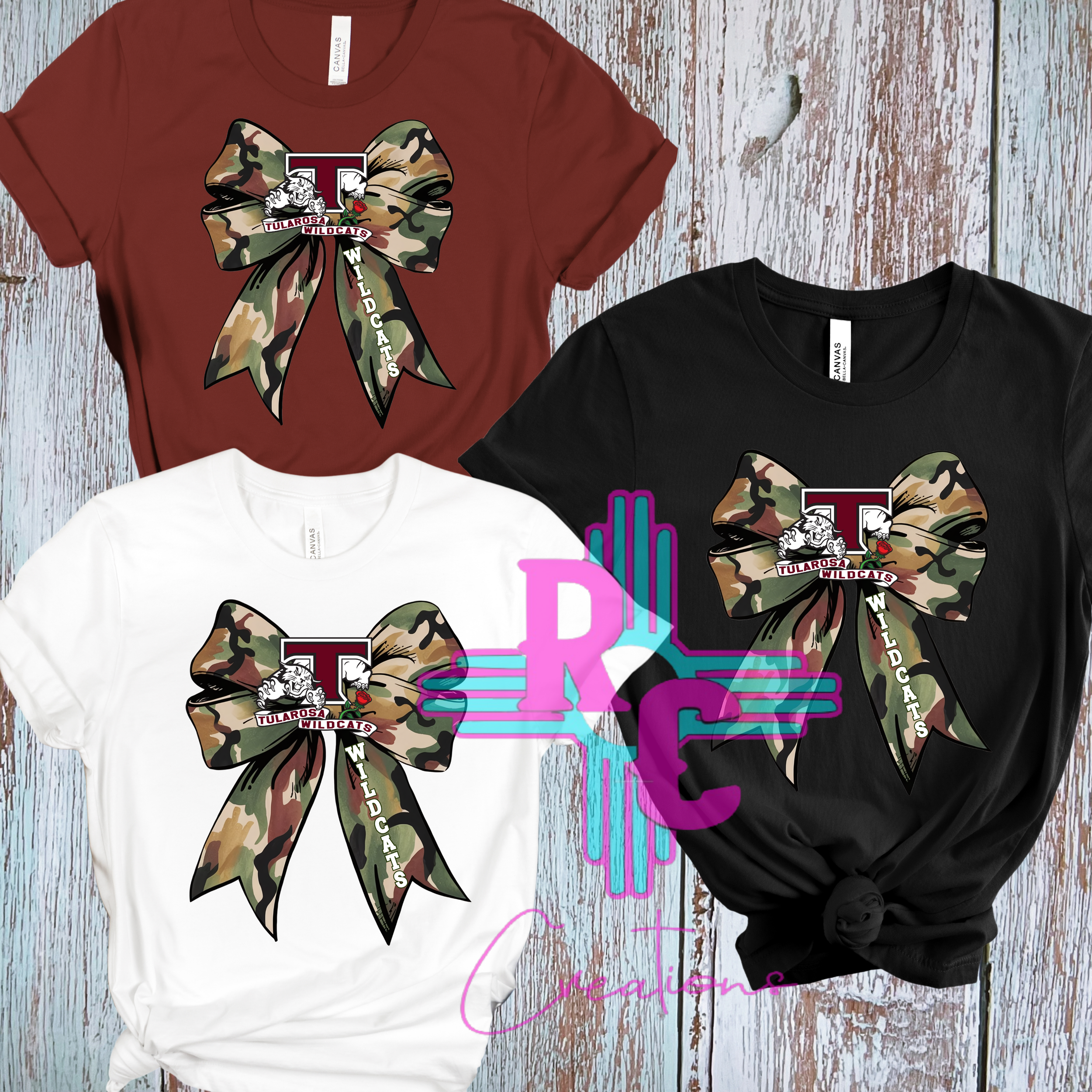 Wildcats Camo Bow