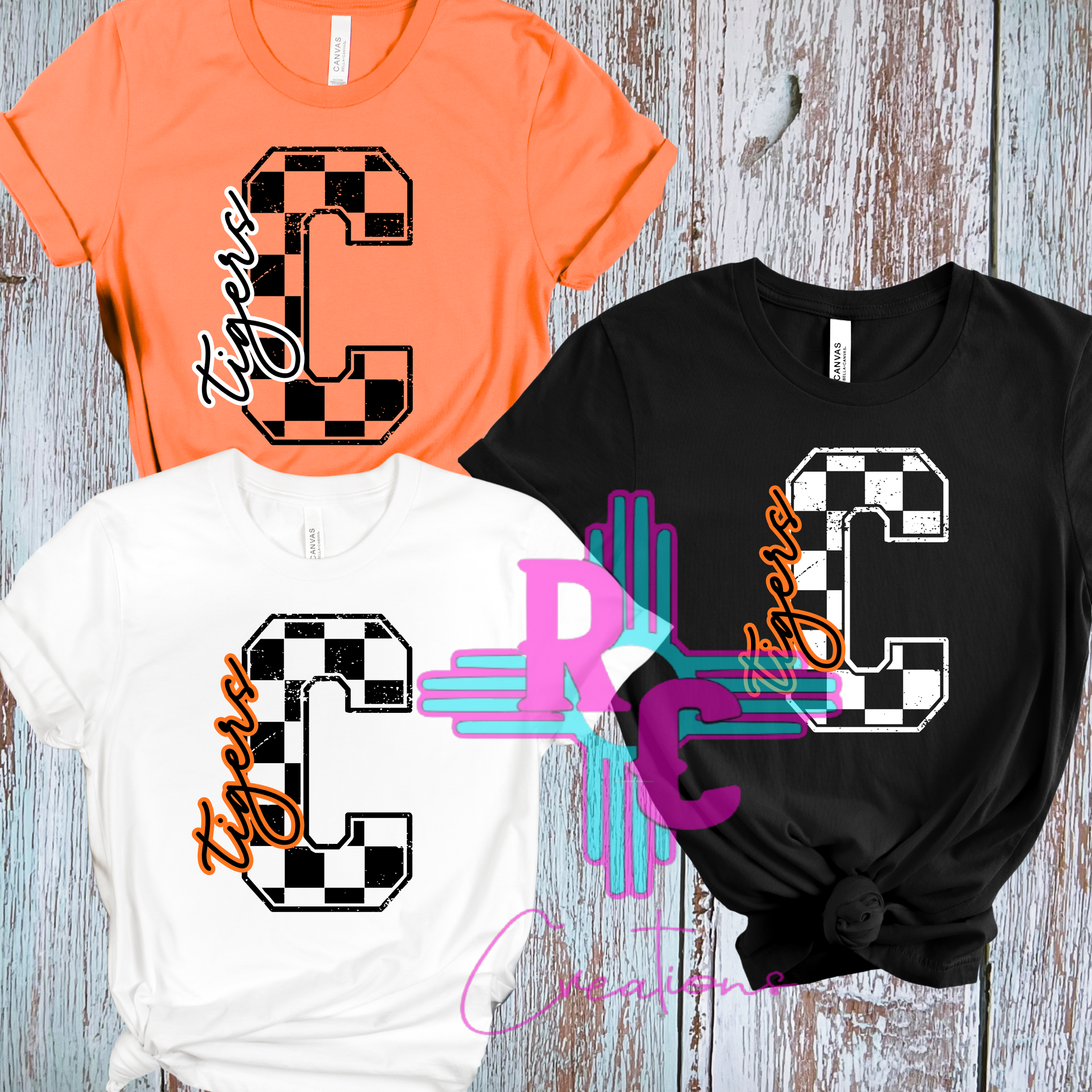 Capitan Tigers Checkered C