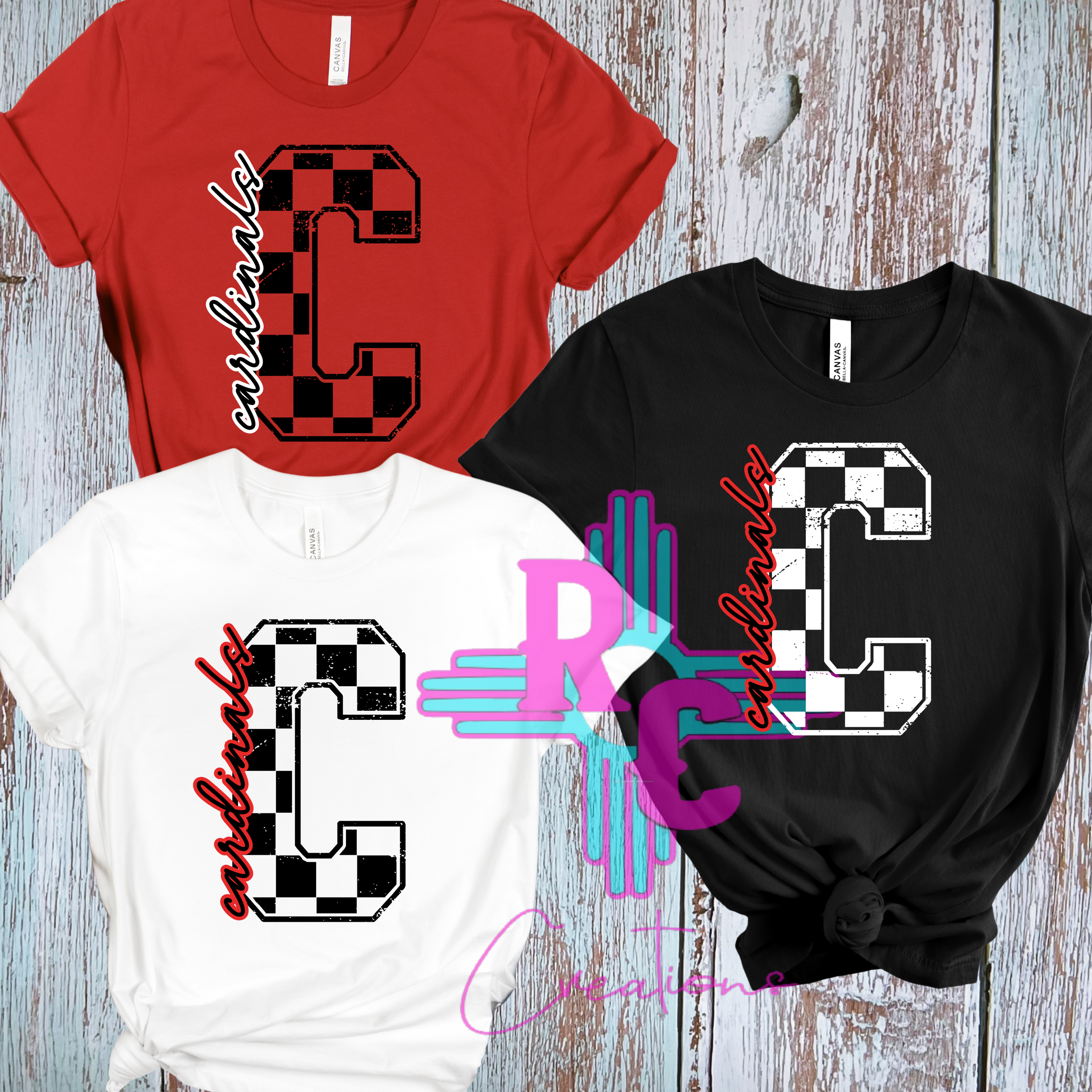 Corona Cardinals Checkered C