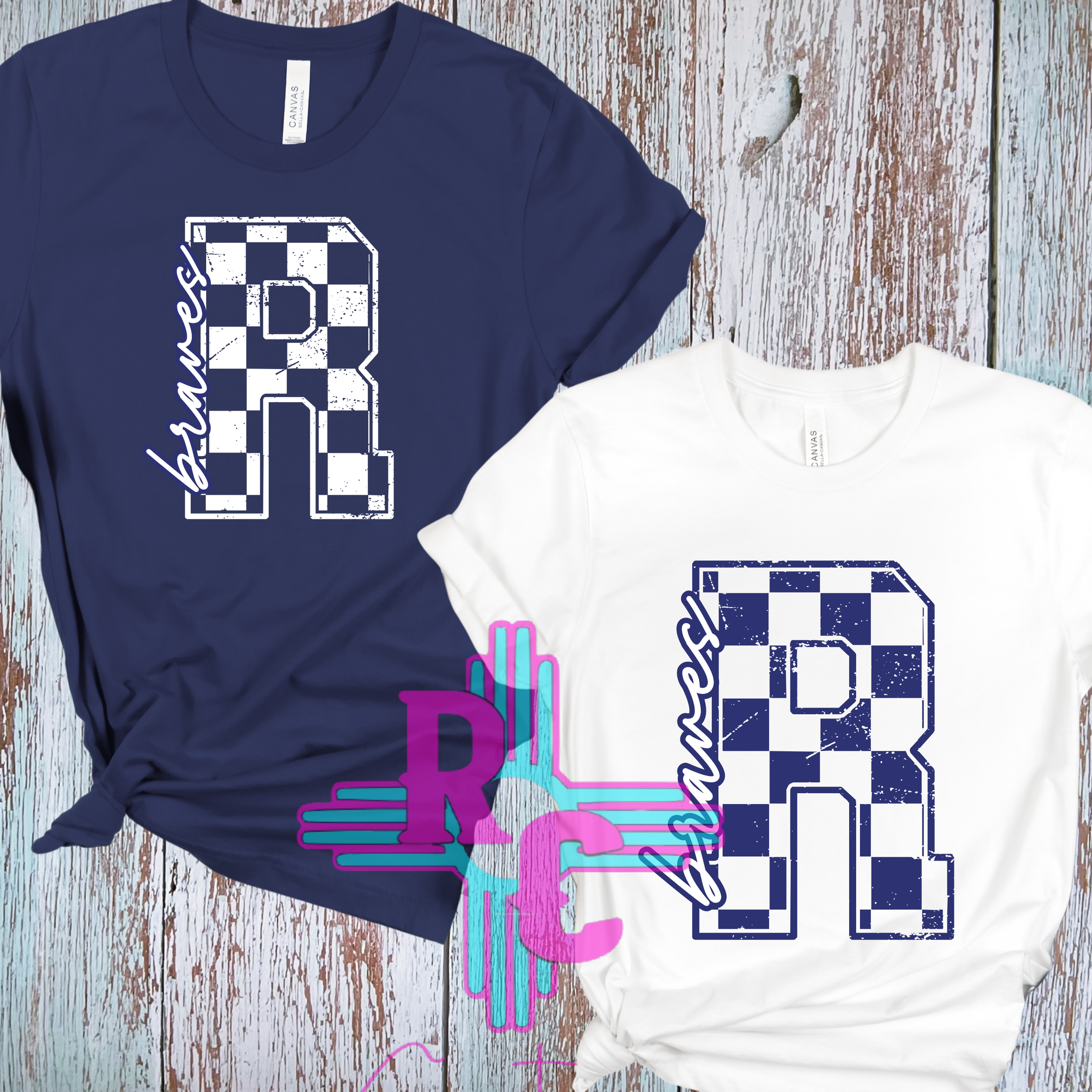 Ruidoso Braves Checkered R