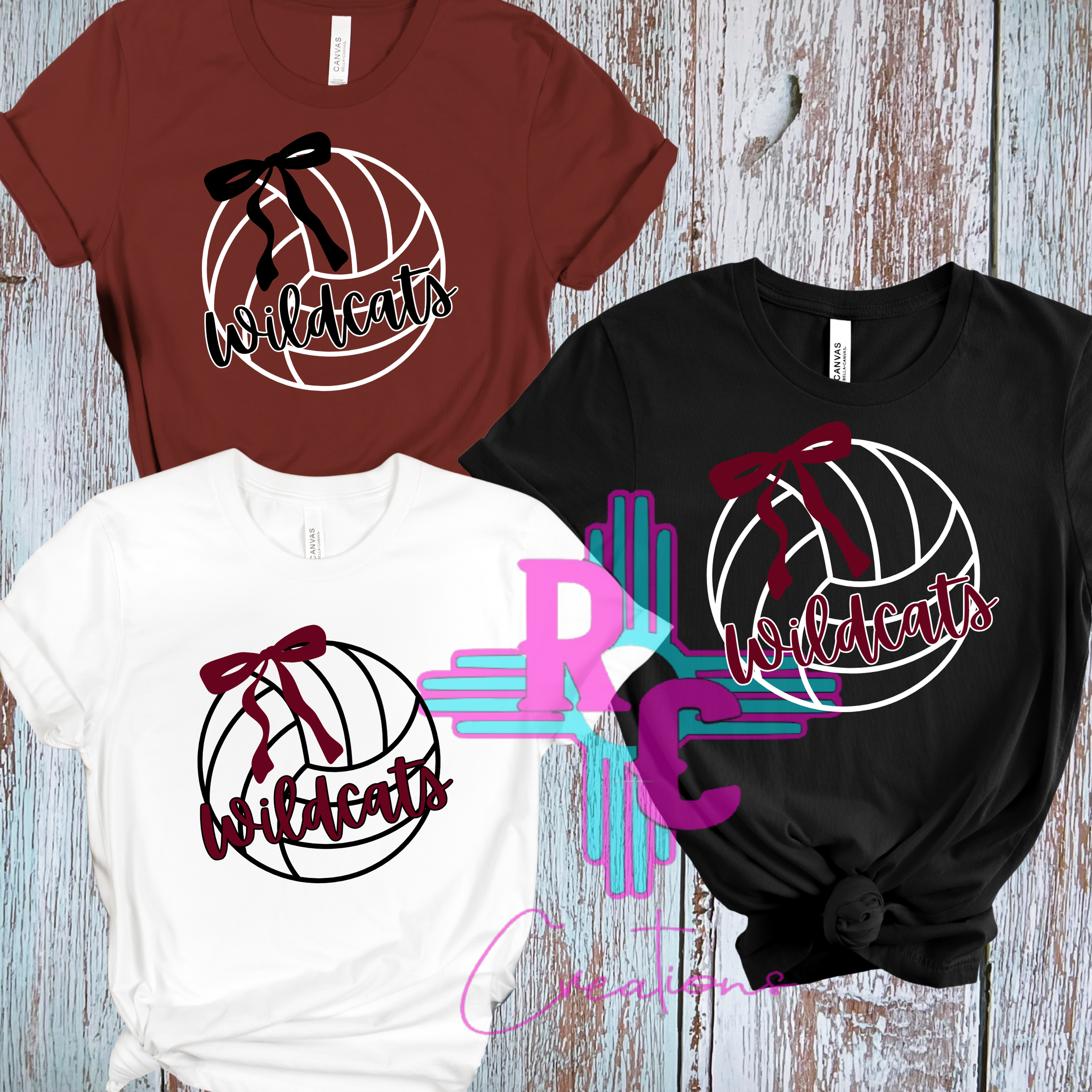 Tularosa Wildcats Volleyball With Bow