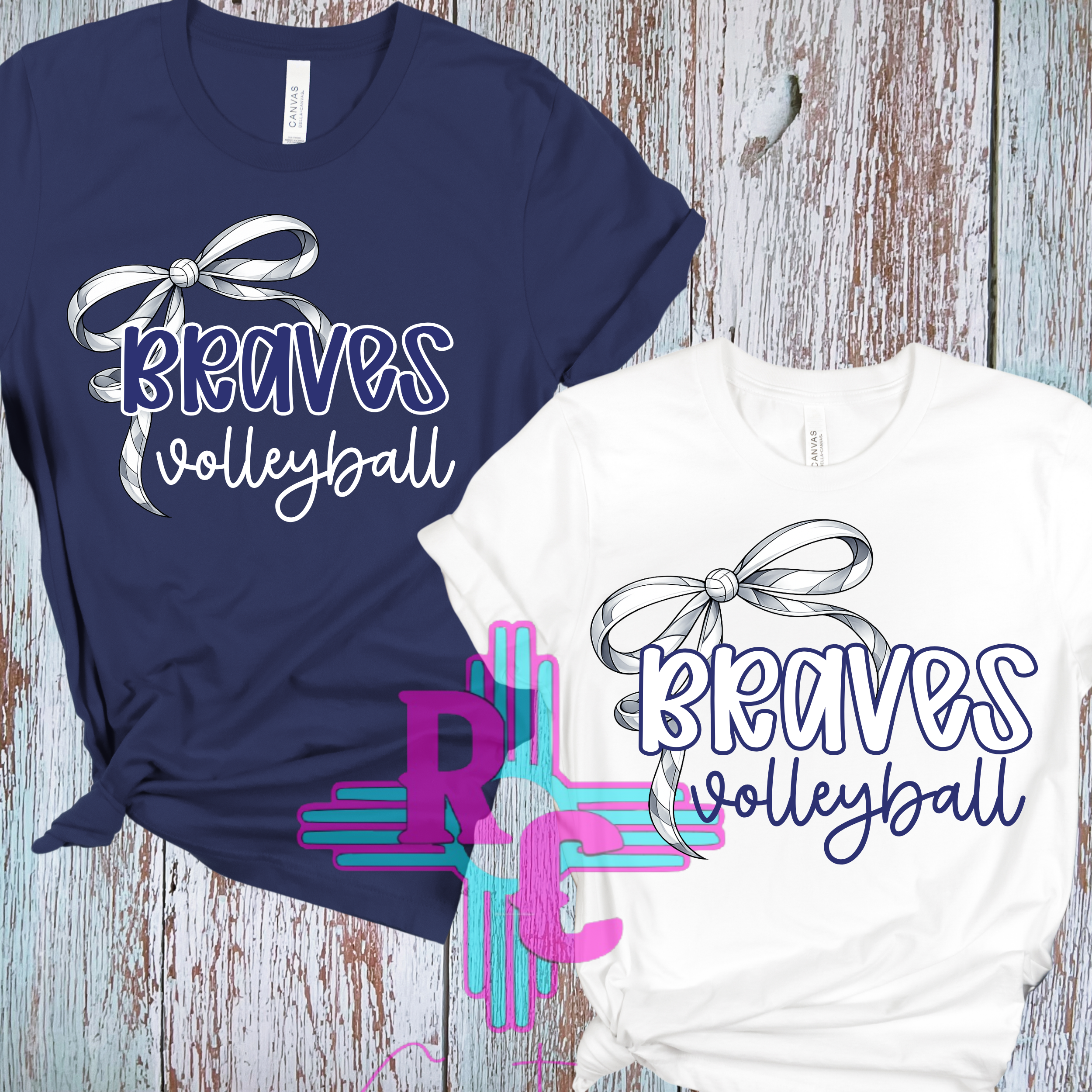 Ruidoso Braves Volleyball Coquette Bow